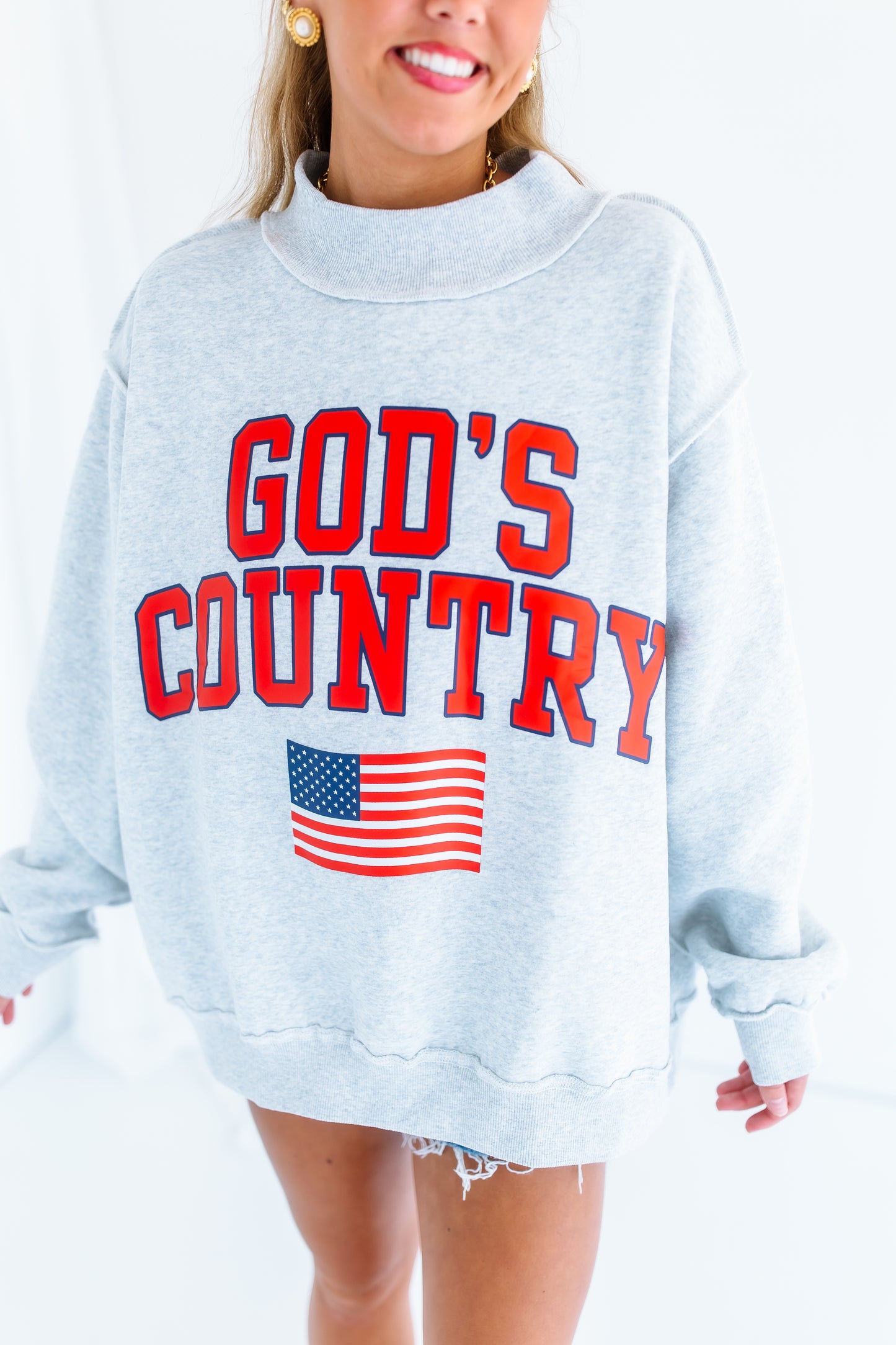GODS COUNTRY REVERSIBLE MOCK NECK