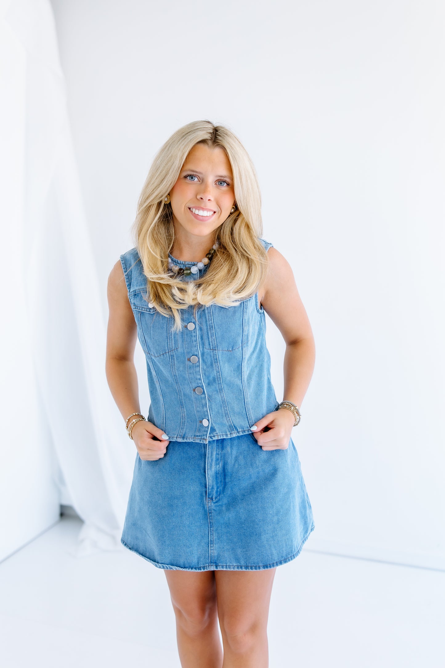WHAT ITS FOR DENIM TOP