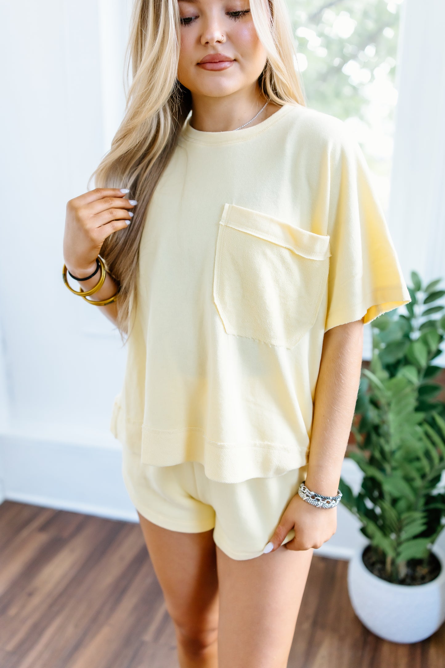 POCKET TOP SHORTS SET