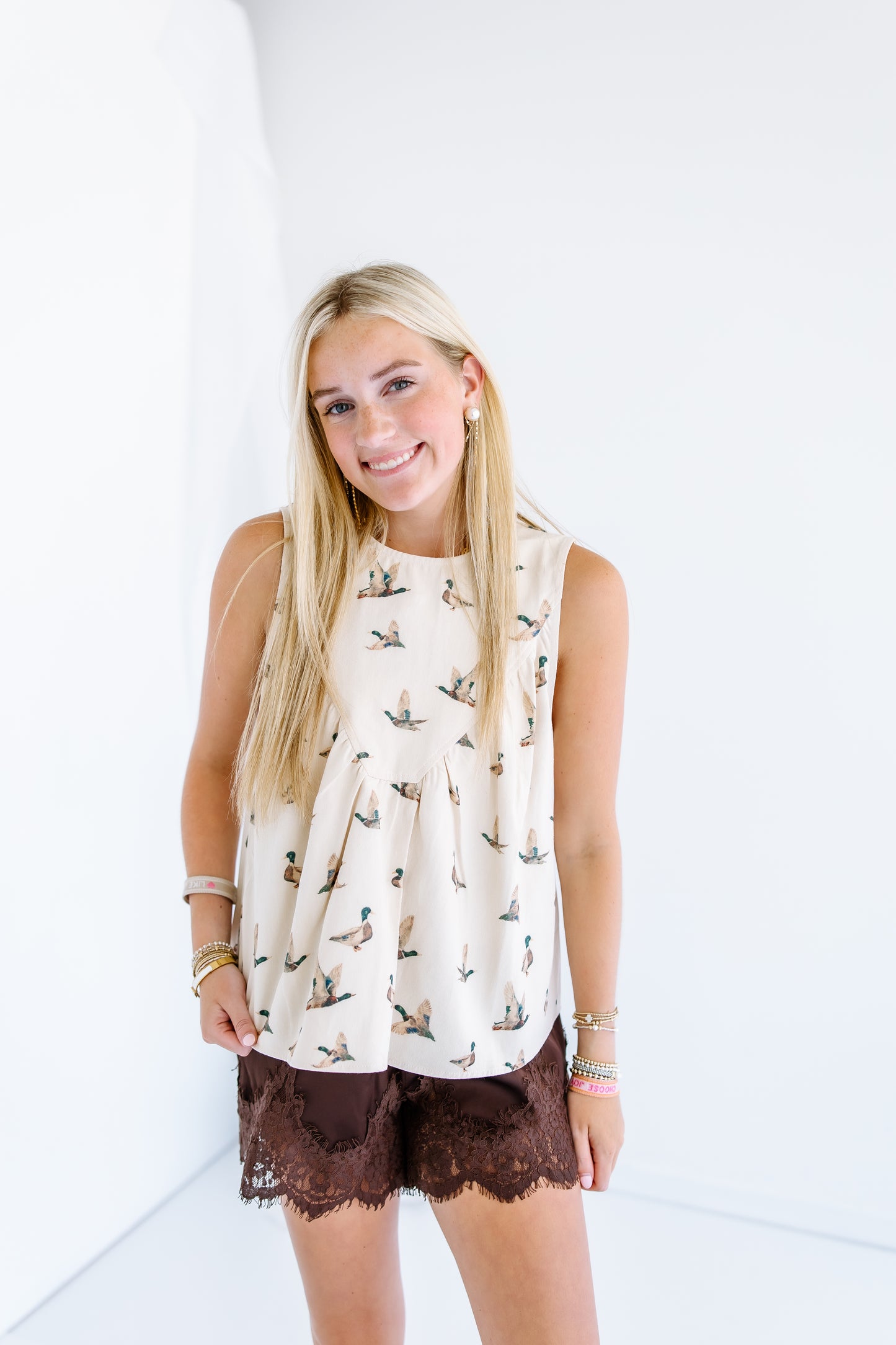 MALLARD PRINT TOP