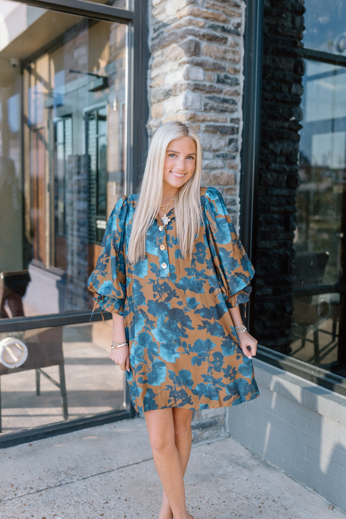 RIGHT THING FLORAL MINI DRESS
