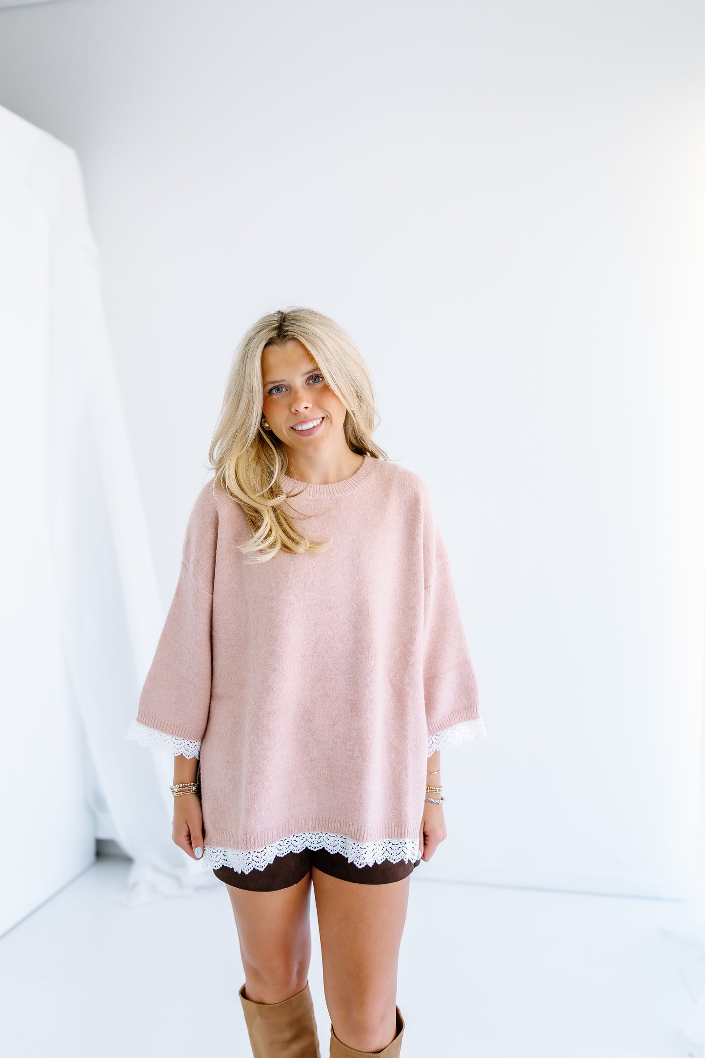 SO REAL LACE KNITTED SWEATER