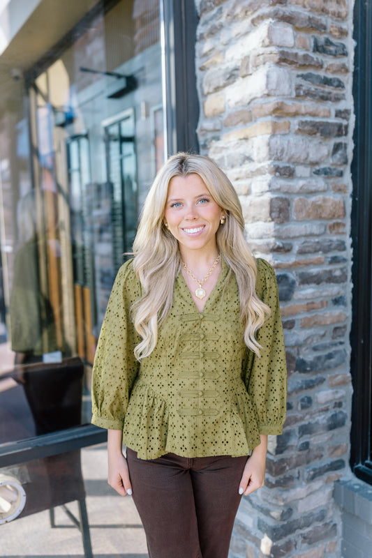 SKIPPING THROUGH THE FIELDS BLOUSE TOP