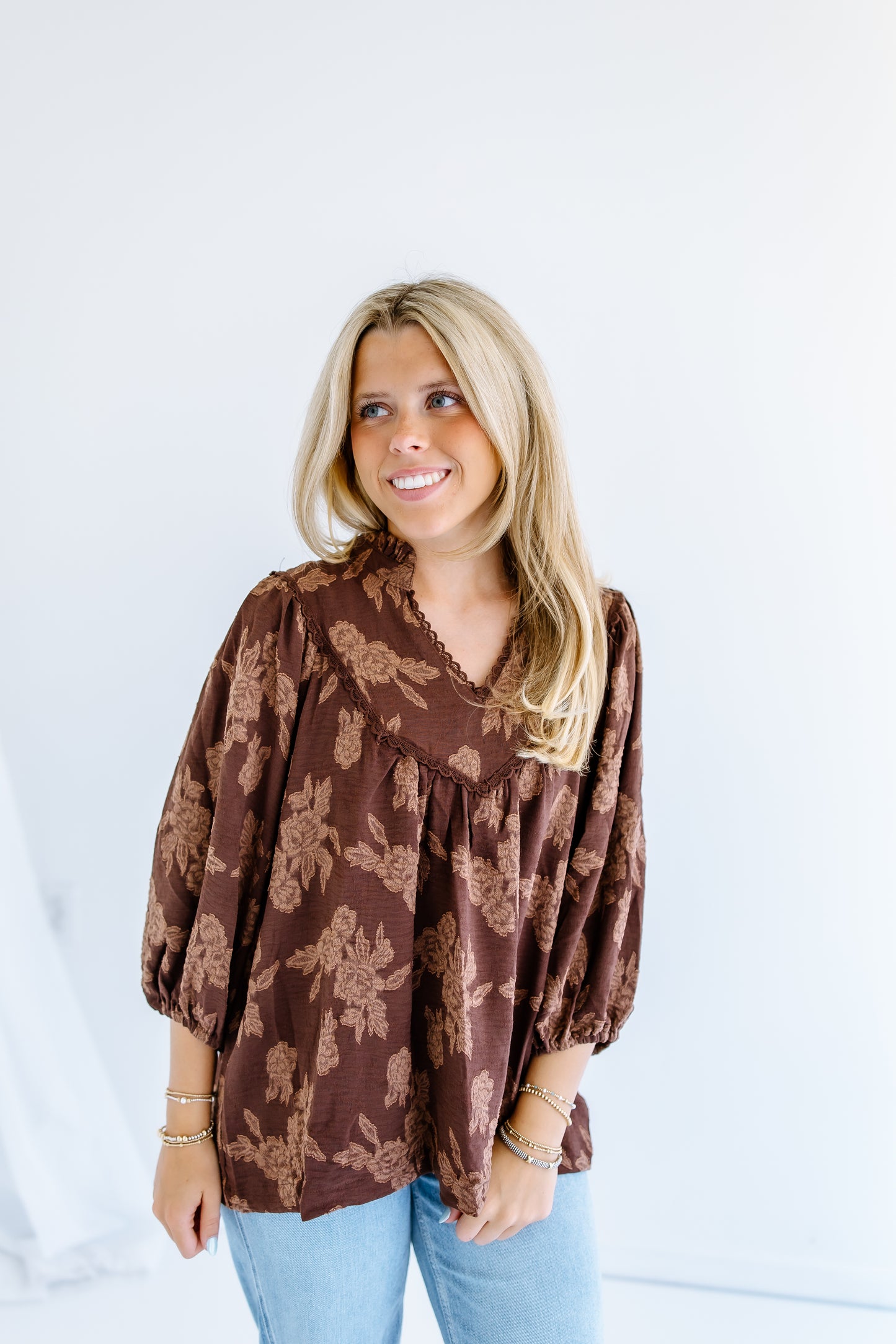 STANDING TALL FLORAL BLOUSE