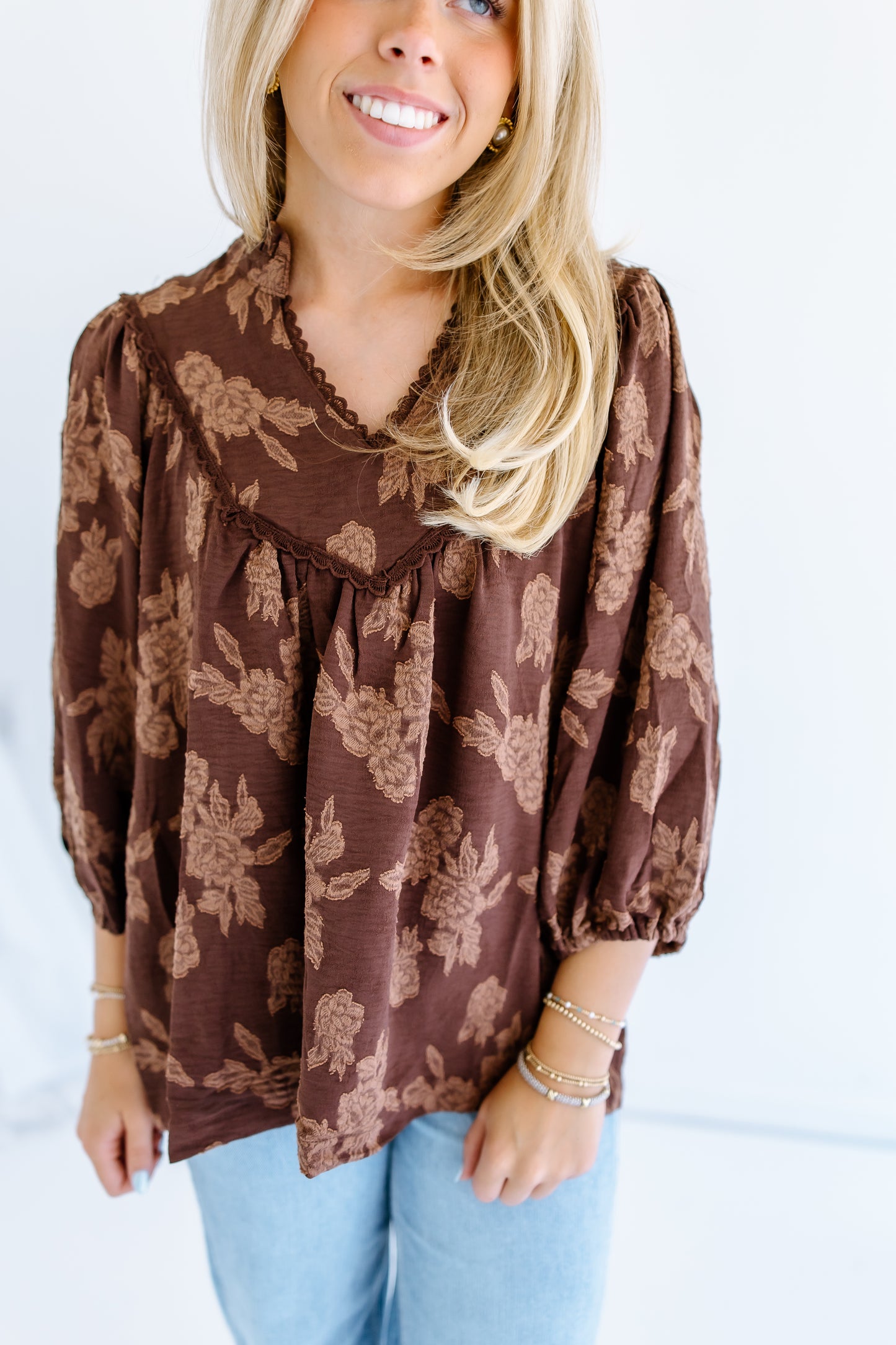 STANDING TALL FLORAL BLOUSE