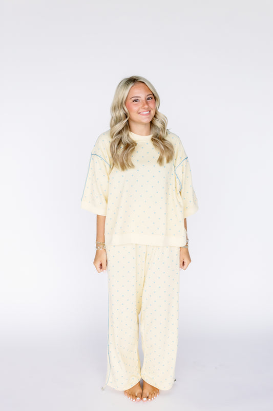 JUST PEACHY POLKA DOT SET