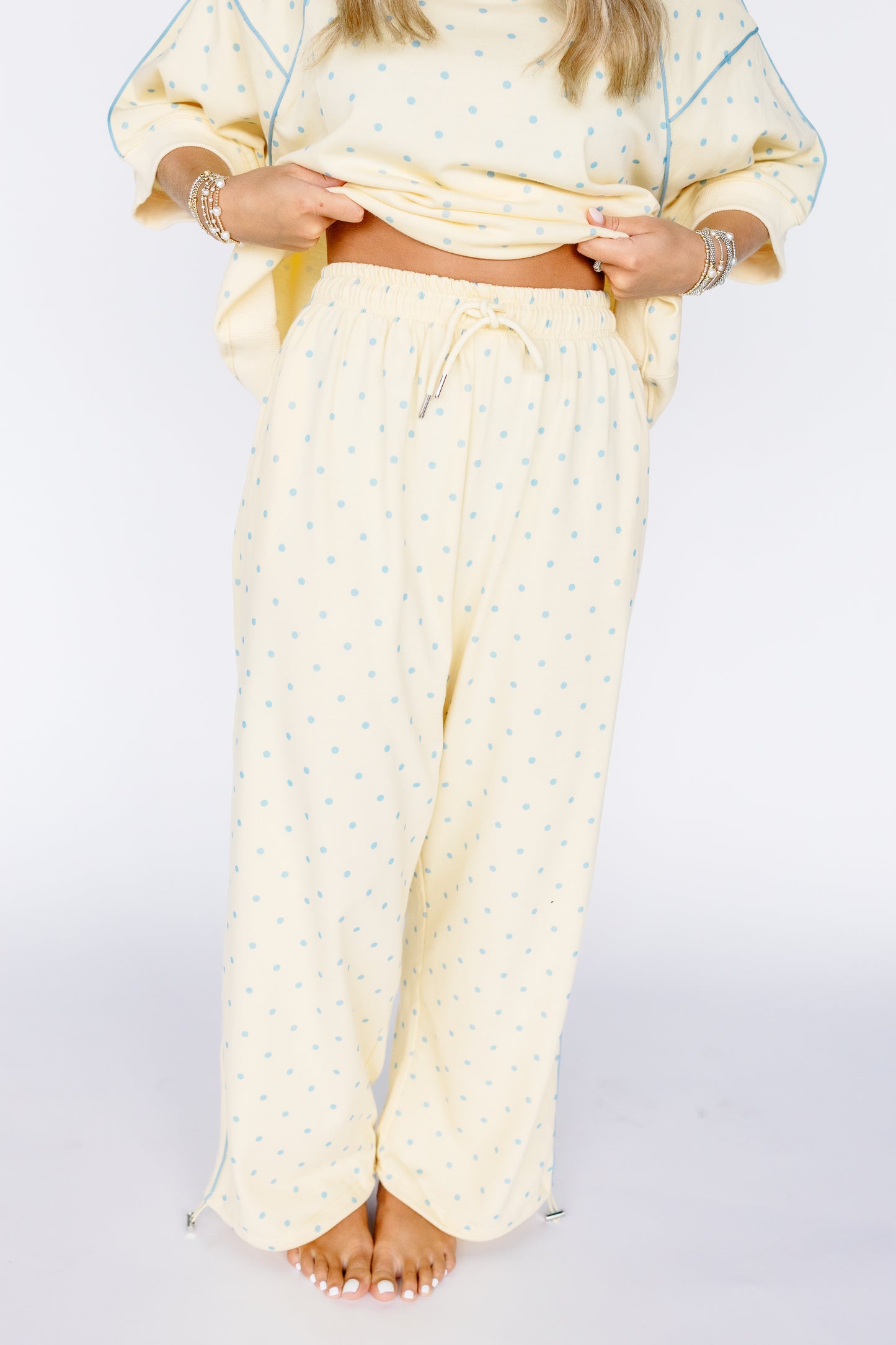 JUST PEACHY POLKA DOT SET