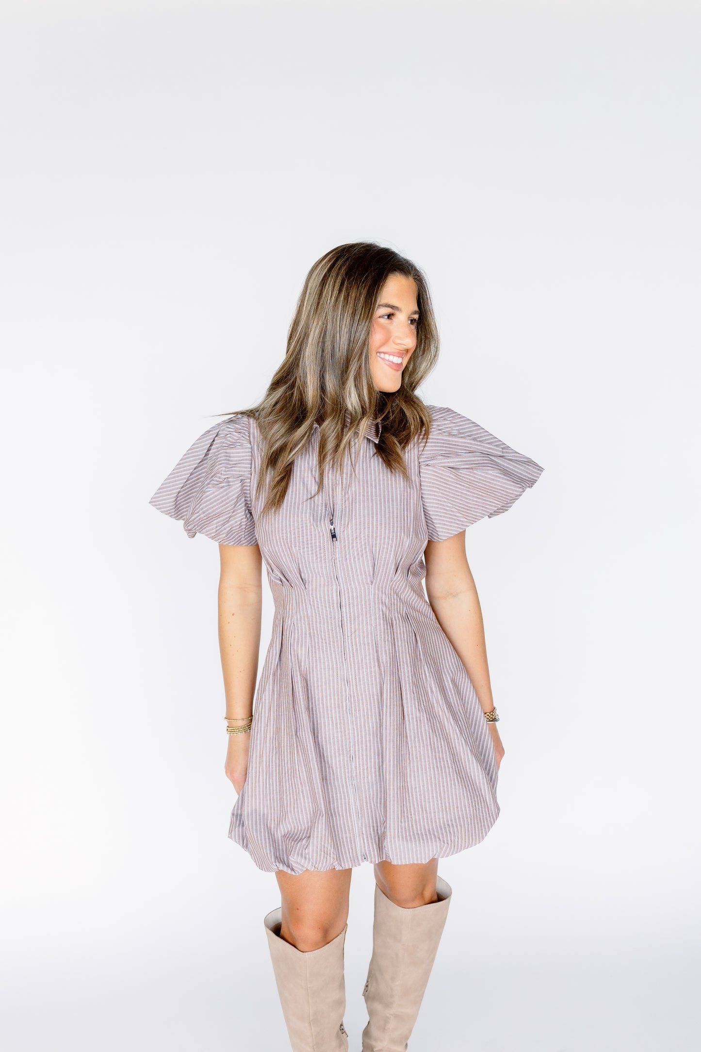 RILLY STRIPE MINI DRESS