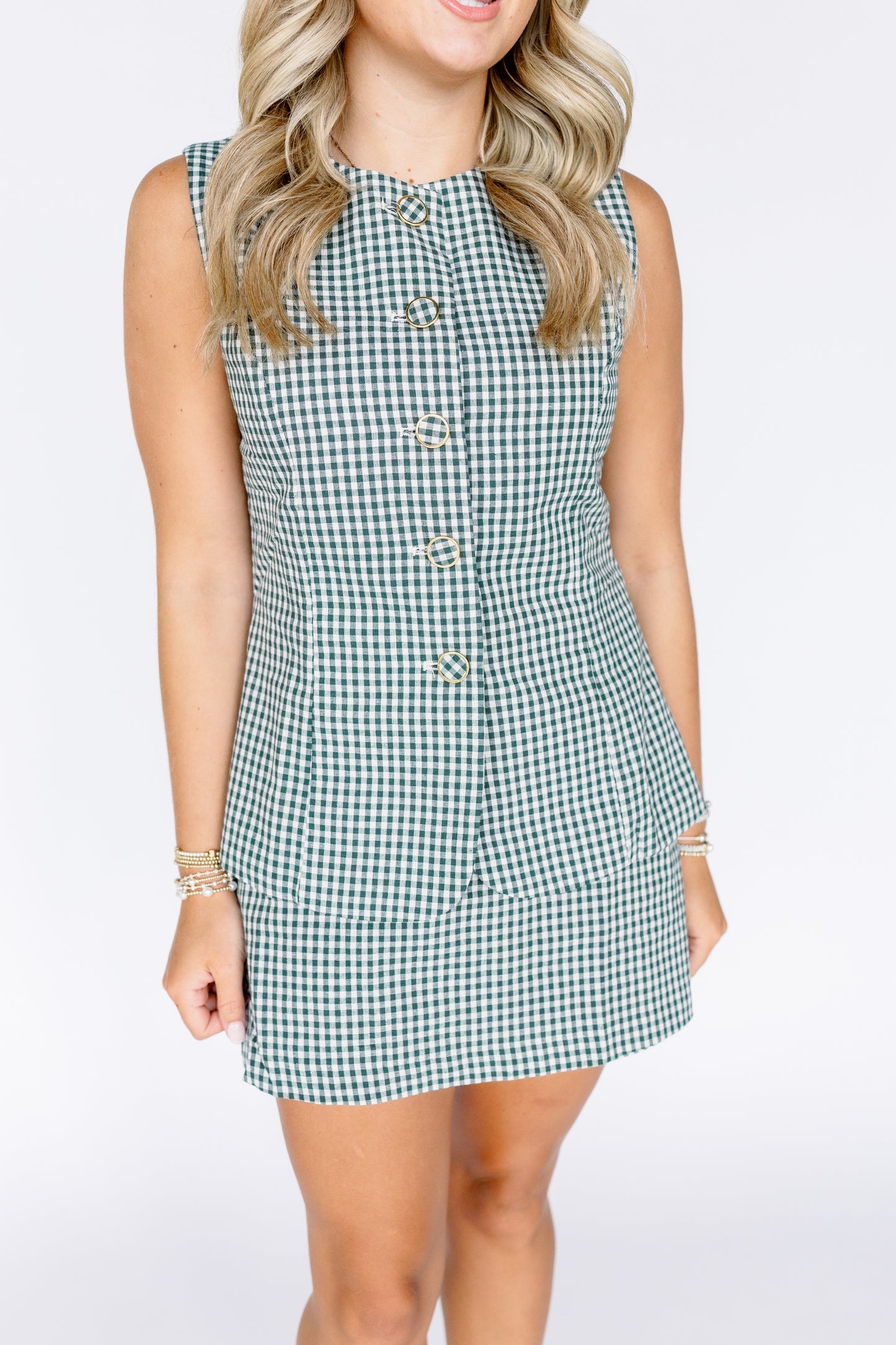 FOREVER FEELING GINGHAM ROMPER