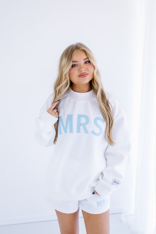 HONEY MRS EMBROIDERED MOCKNECK