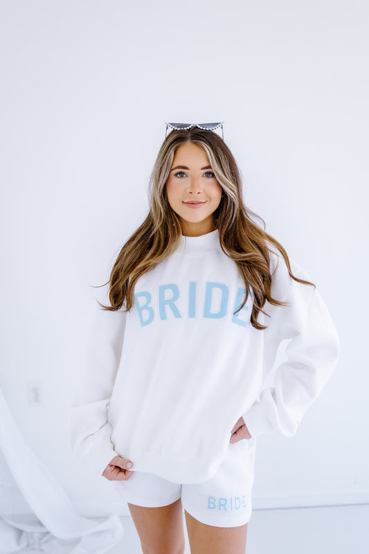 HONEY BRIDE EMBROIDERED MOCKNECK