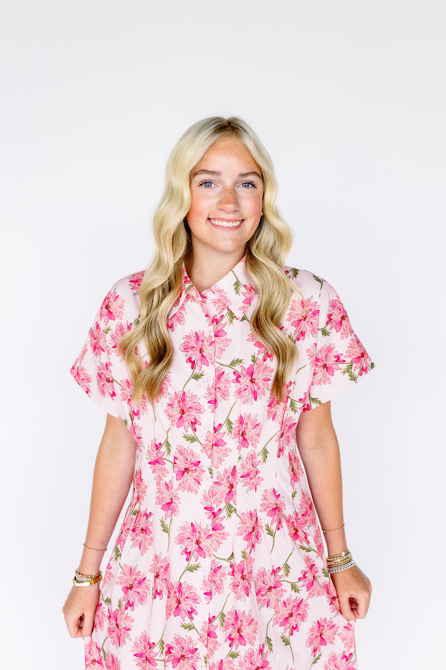 PEACHY KEEN  FLORAL MIDI DRESS