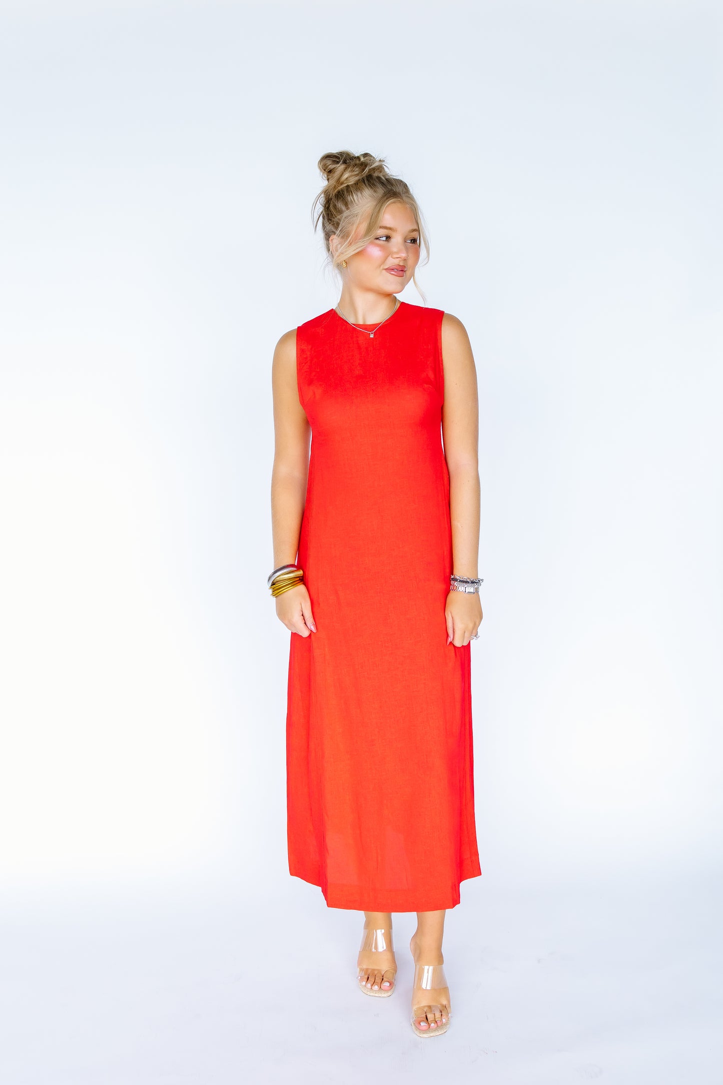 GIVE ME A CHANCE BASIC MAXI DRESS