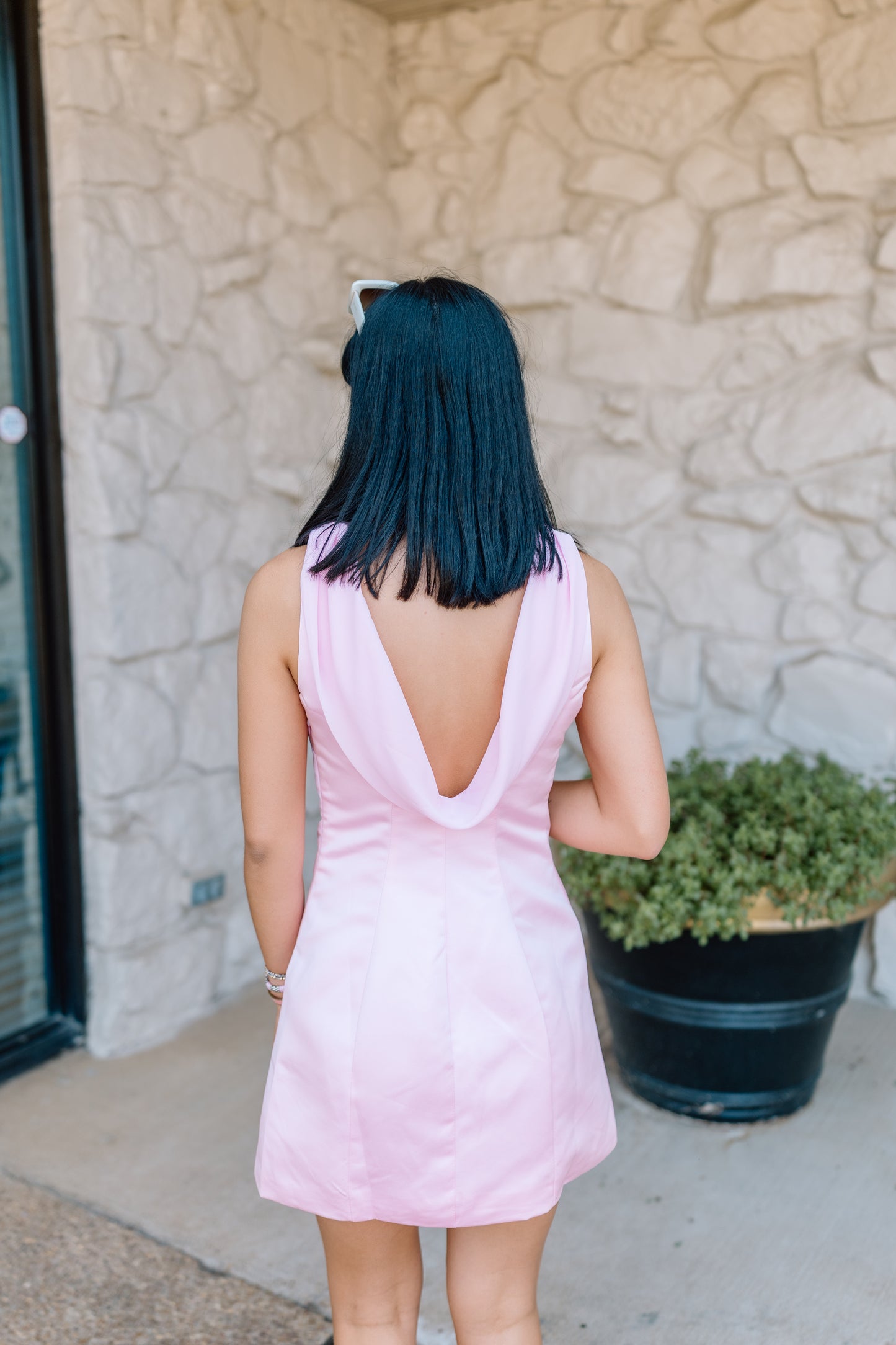 SO ROMANTIC SATIN MINI DRESS