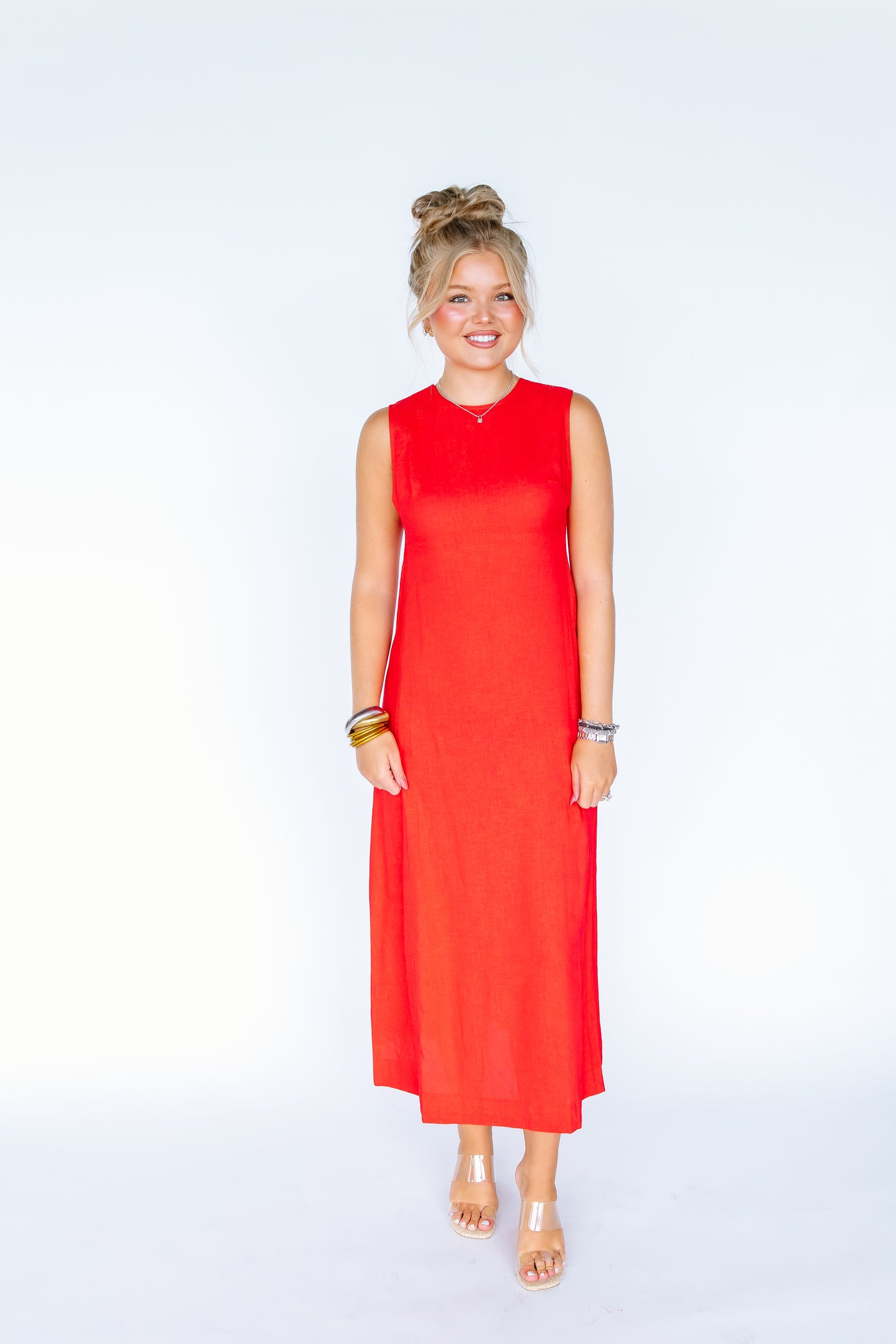 GIVE ME A CHANCE BASIC MAXI DRESS