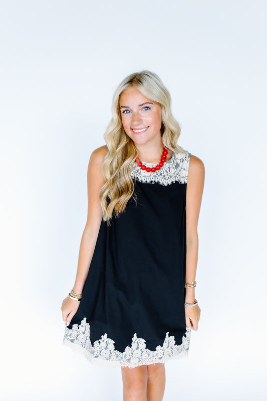 ALL GONE LACE MINI DRESS