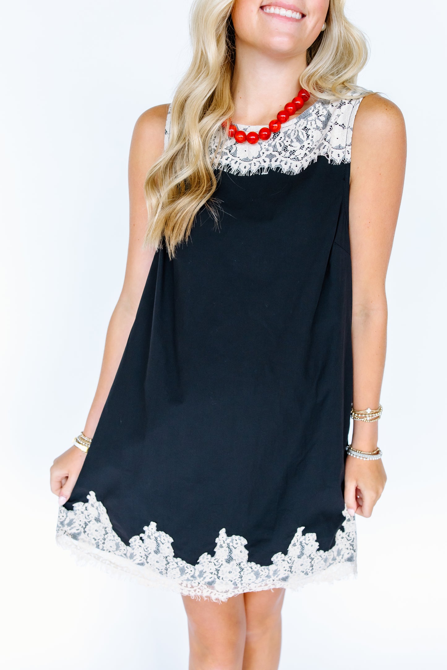 ALL GONE LACE MINI DRESS
