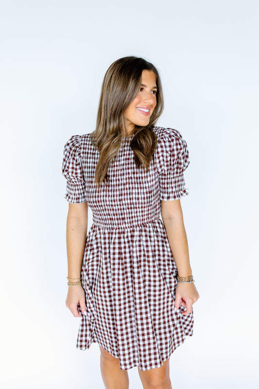 BACK TO BASIC GINGHAM DRESS