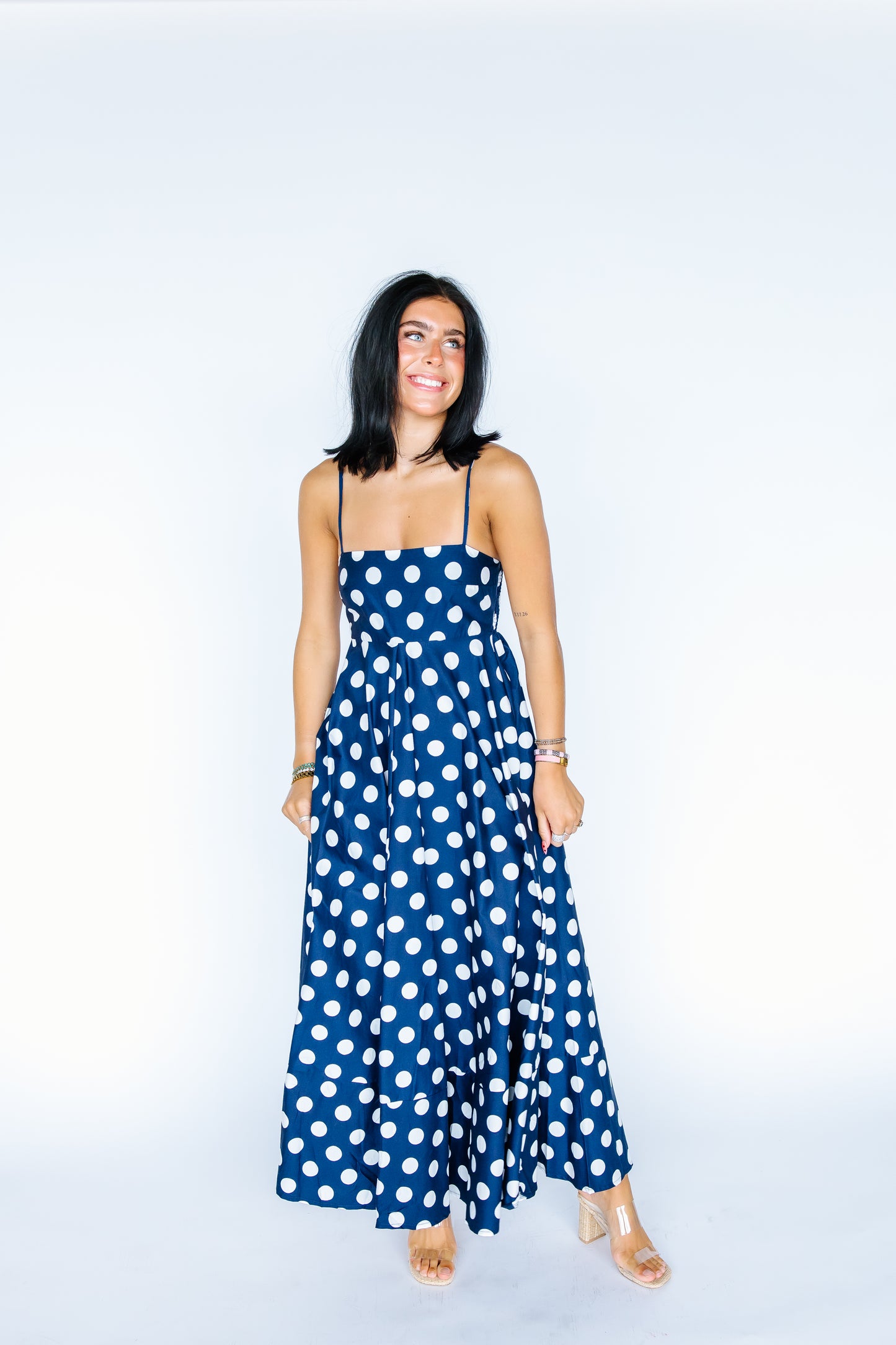 ANNI POLKA DOT MAXI DRESS