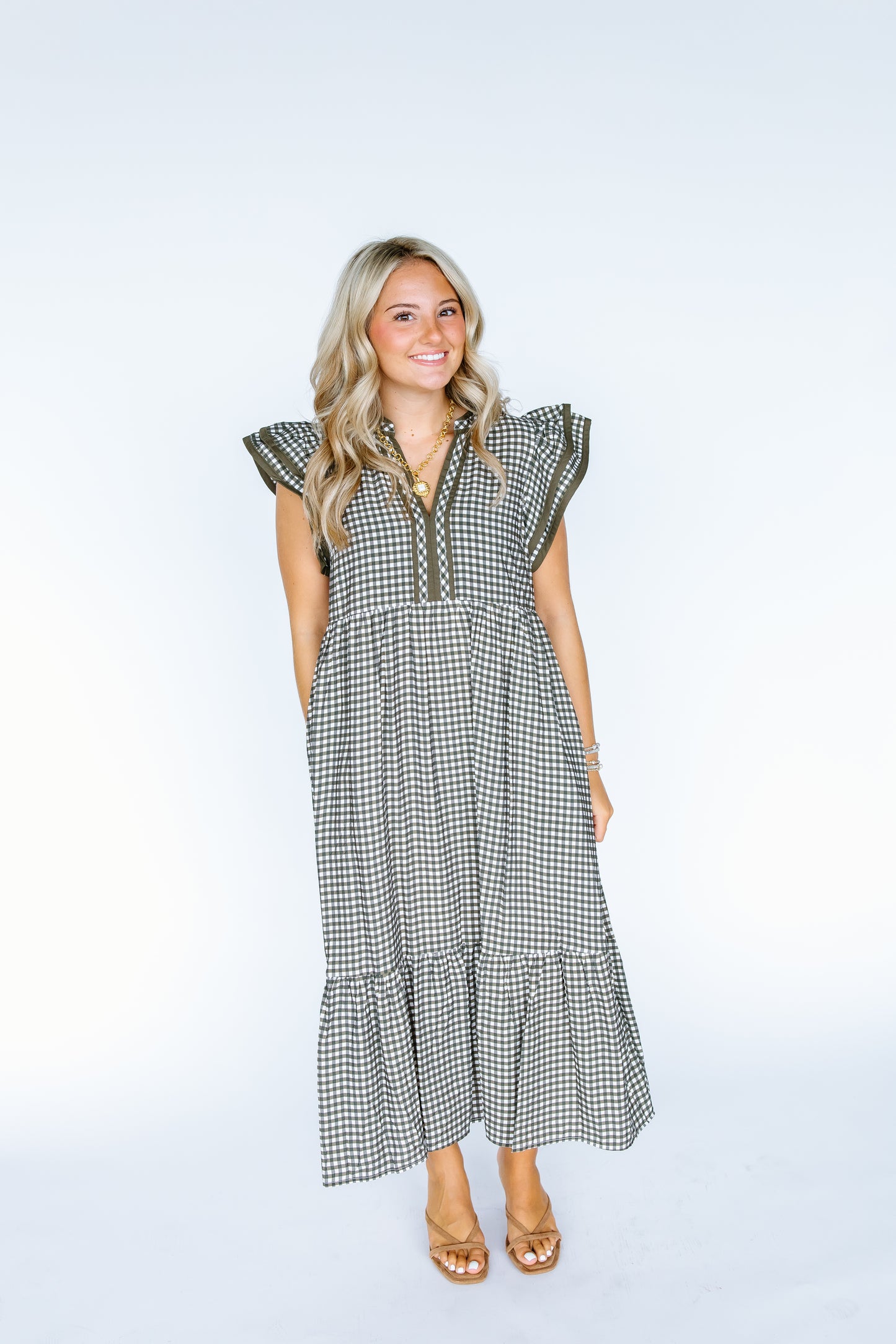 SO EASILY FALL MIDI DRESS