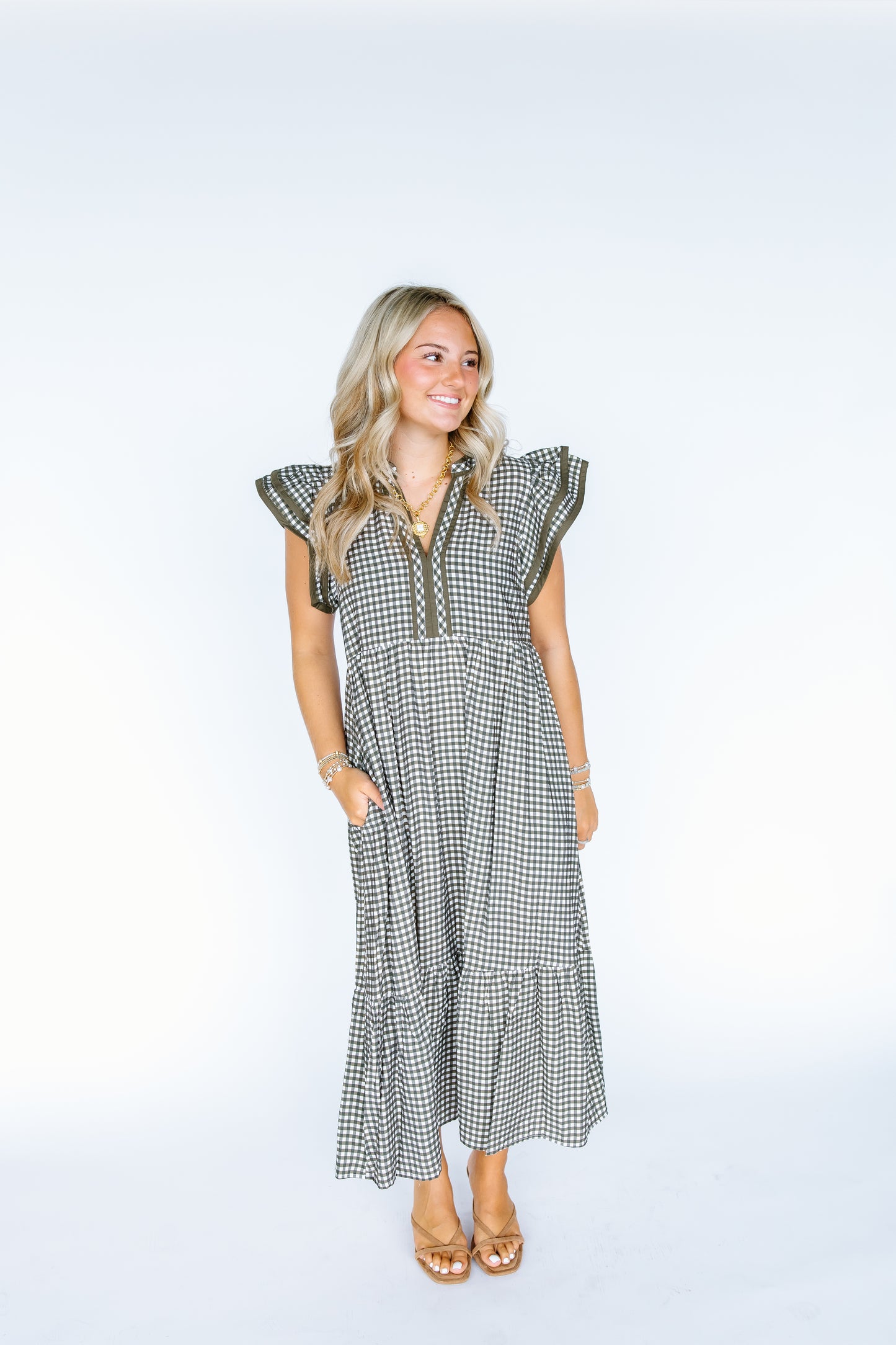 SO EASILY FALL MIDI DRESS