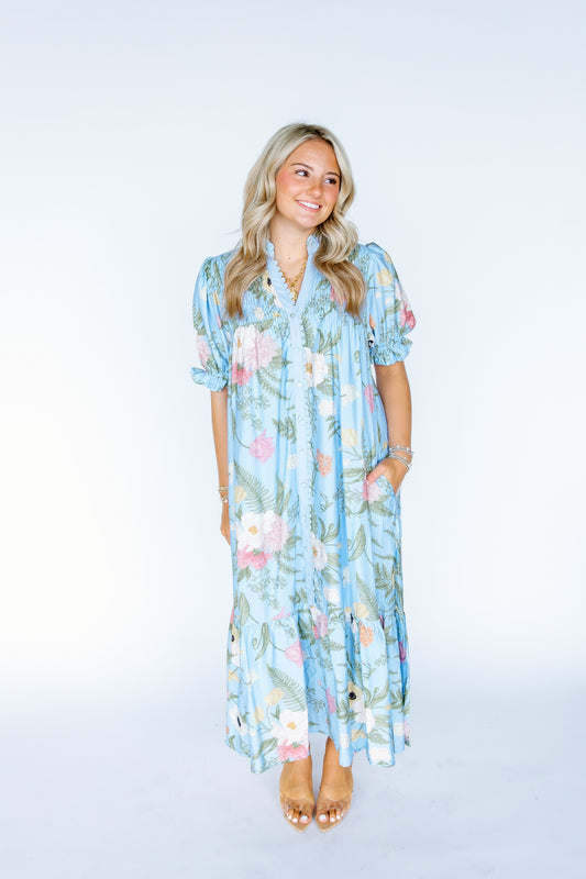 GO ON FLORAL MAXI DRESS