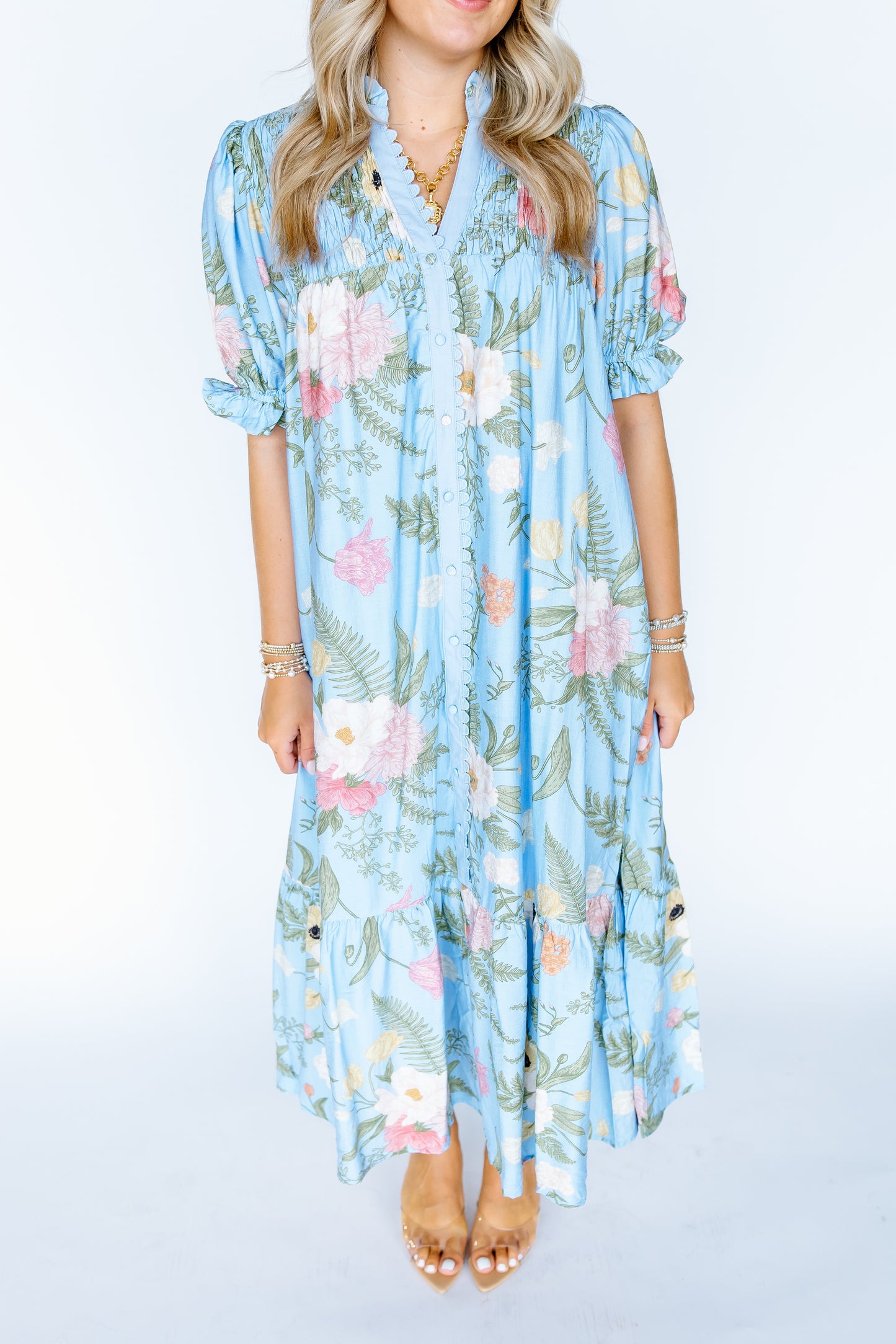 GO ON FLORAL MAXI DRESS