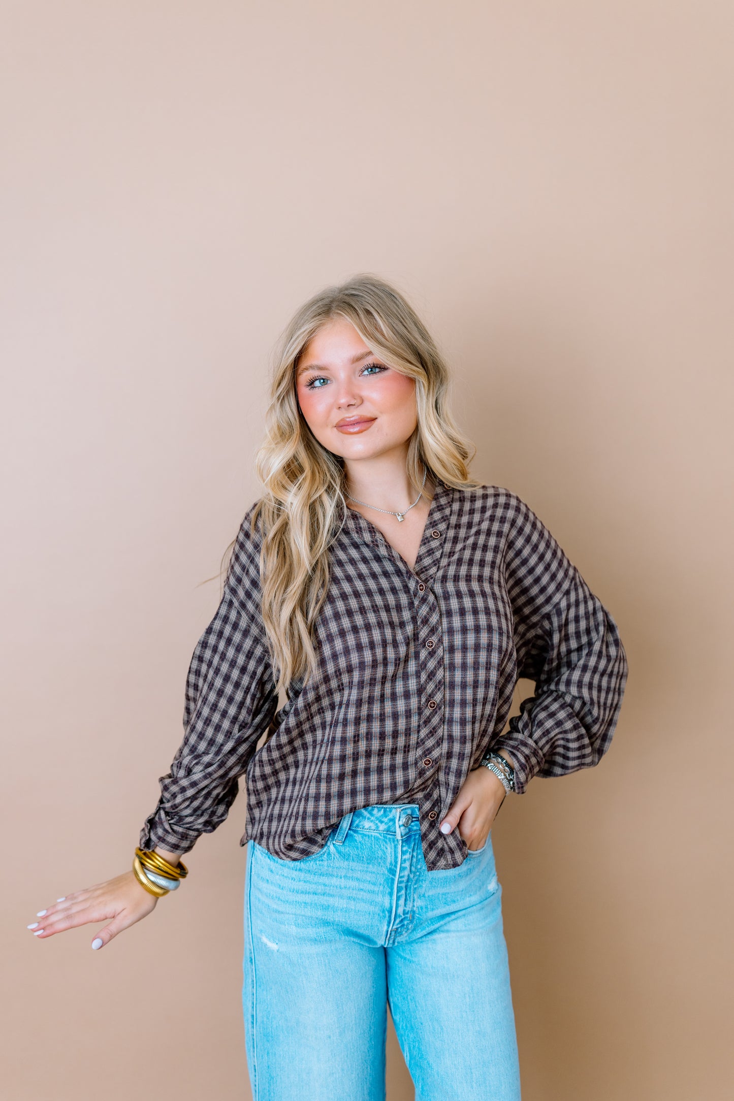 HAYLEY RUFFLE BLOUSE