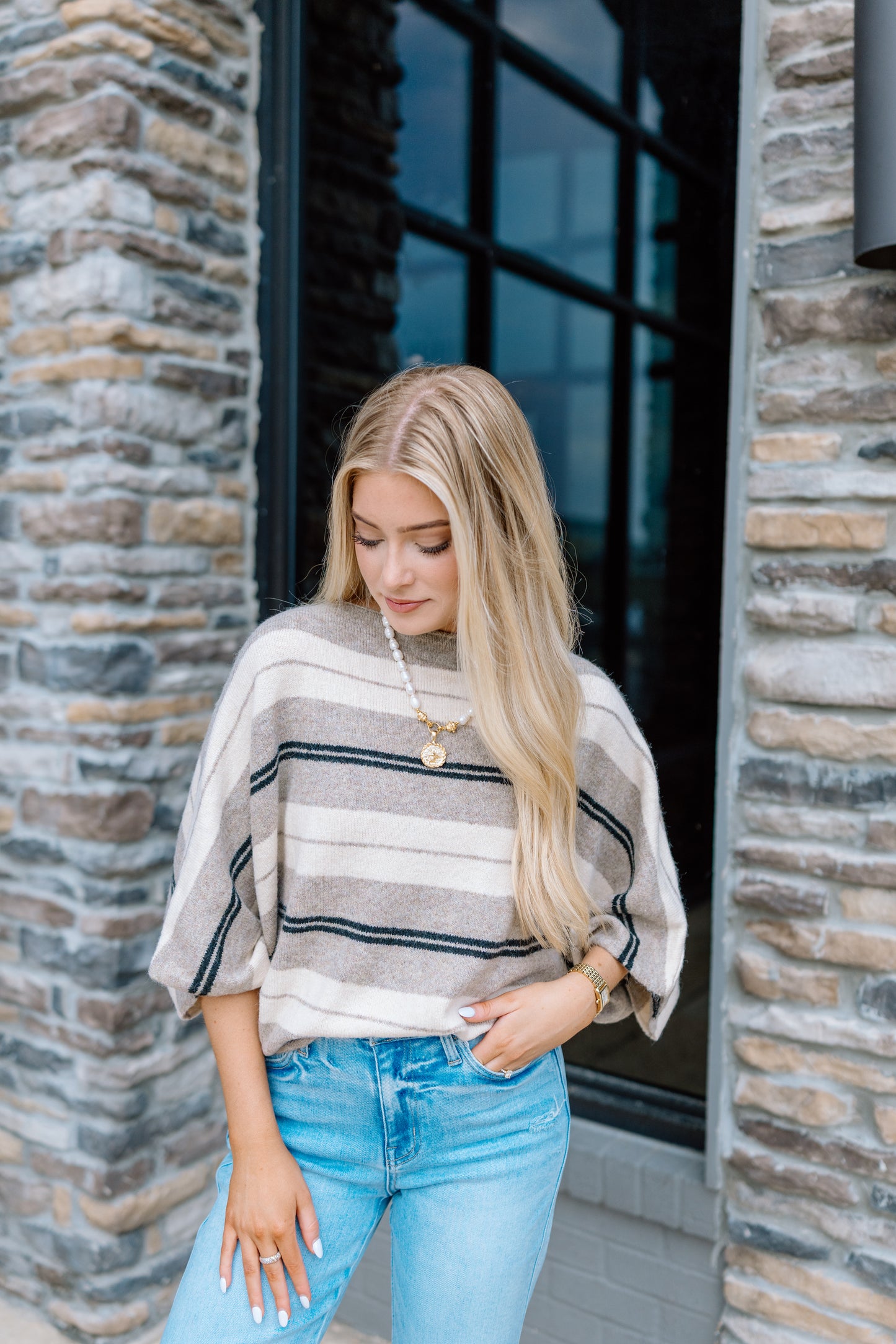 VEDA STRIPE KNIT TOP