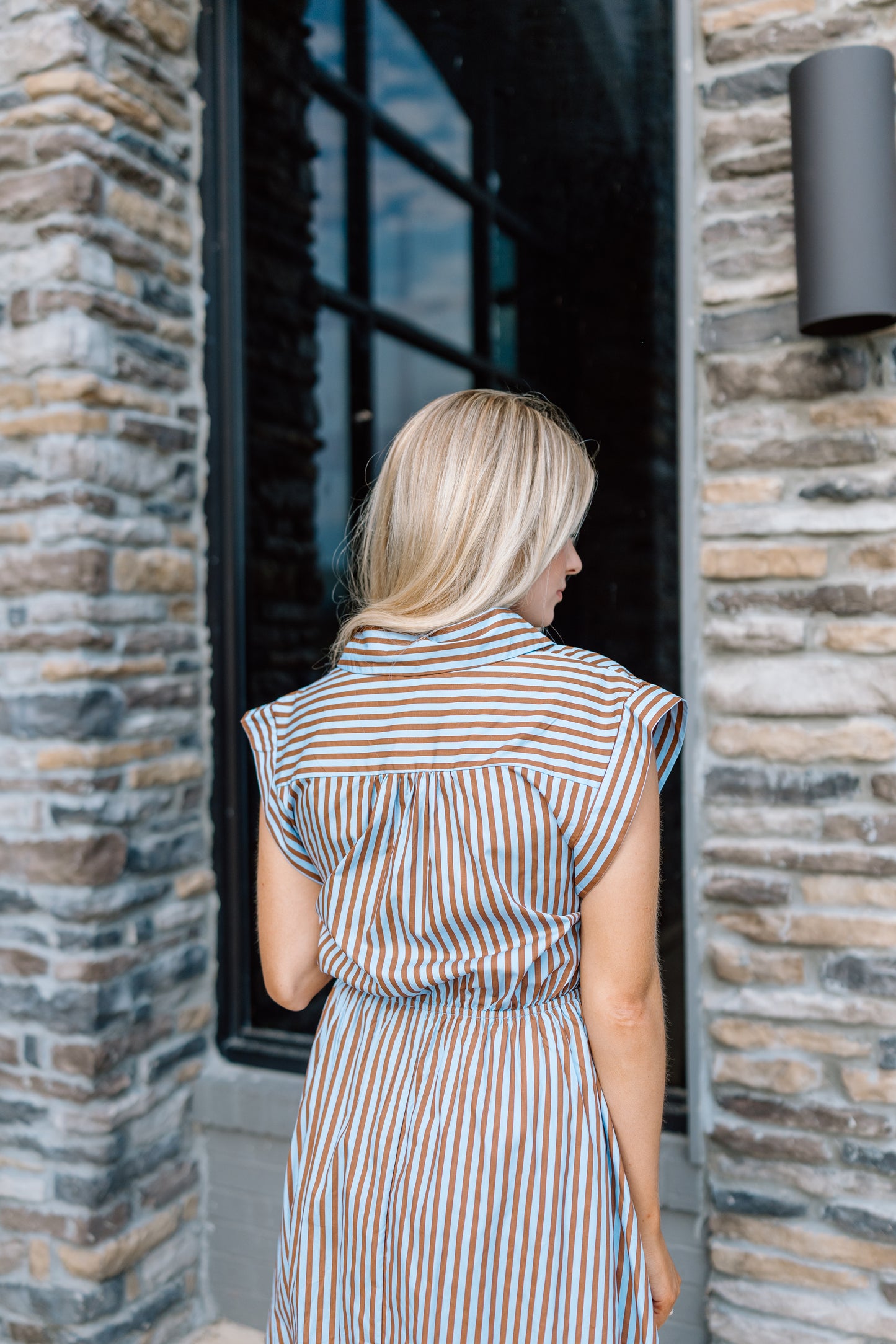 EASY LIVING TIE MIDI DRESS