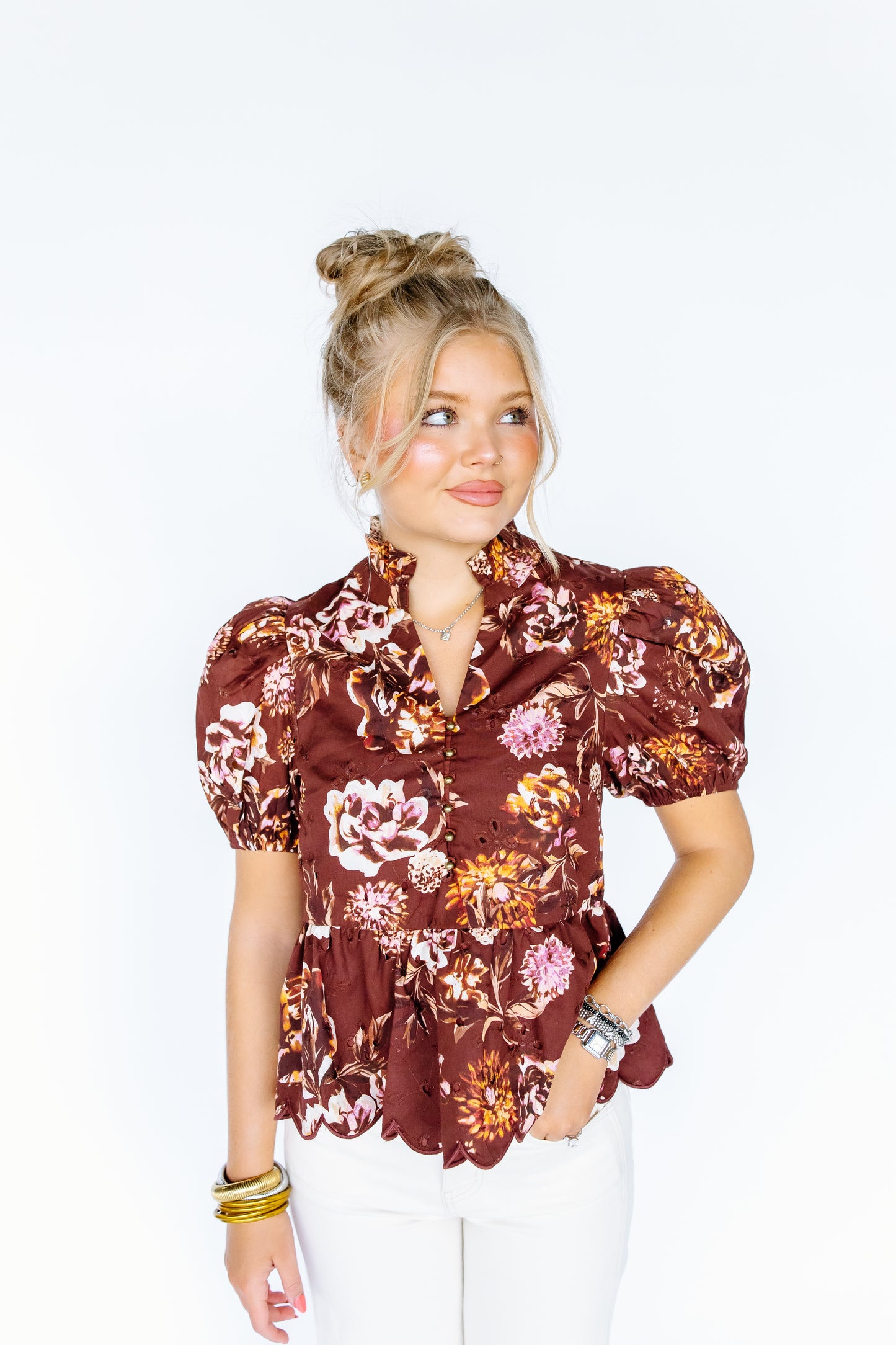 YOU WERE THERE FLORAL TOP