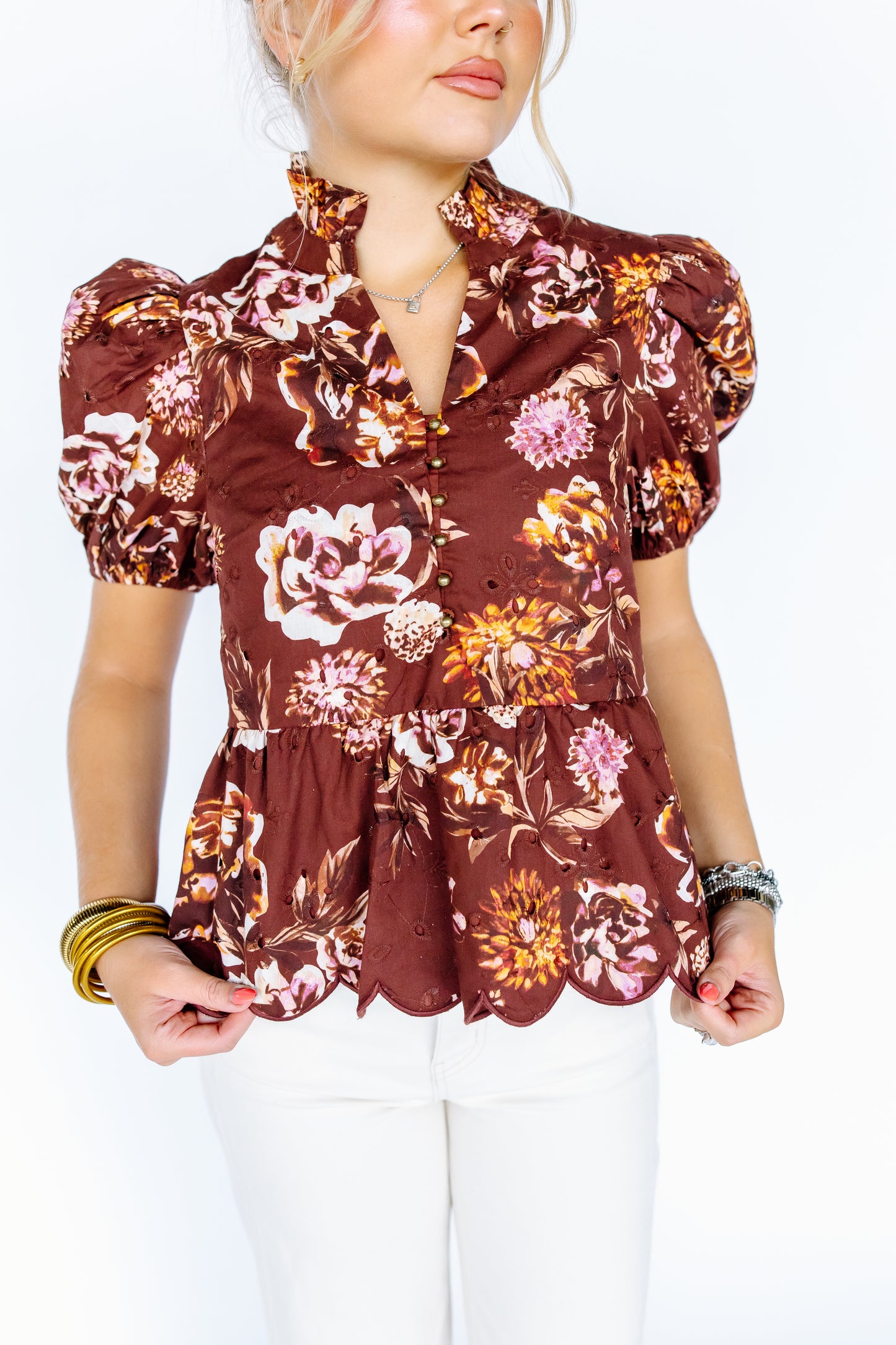 YOU WERE THERE FLORAL TOP
