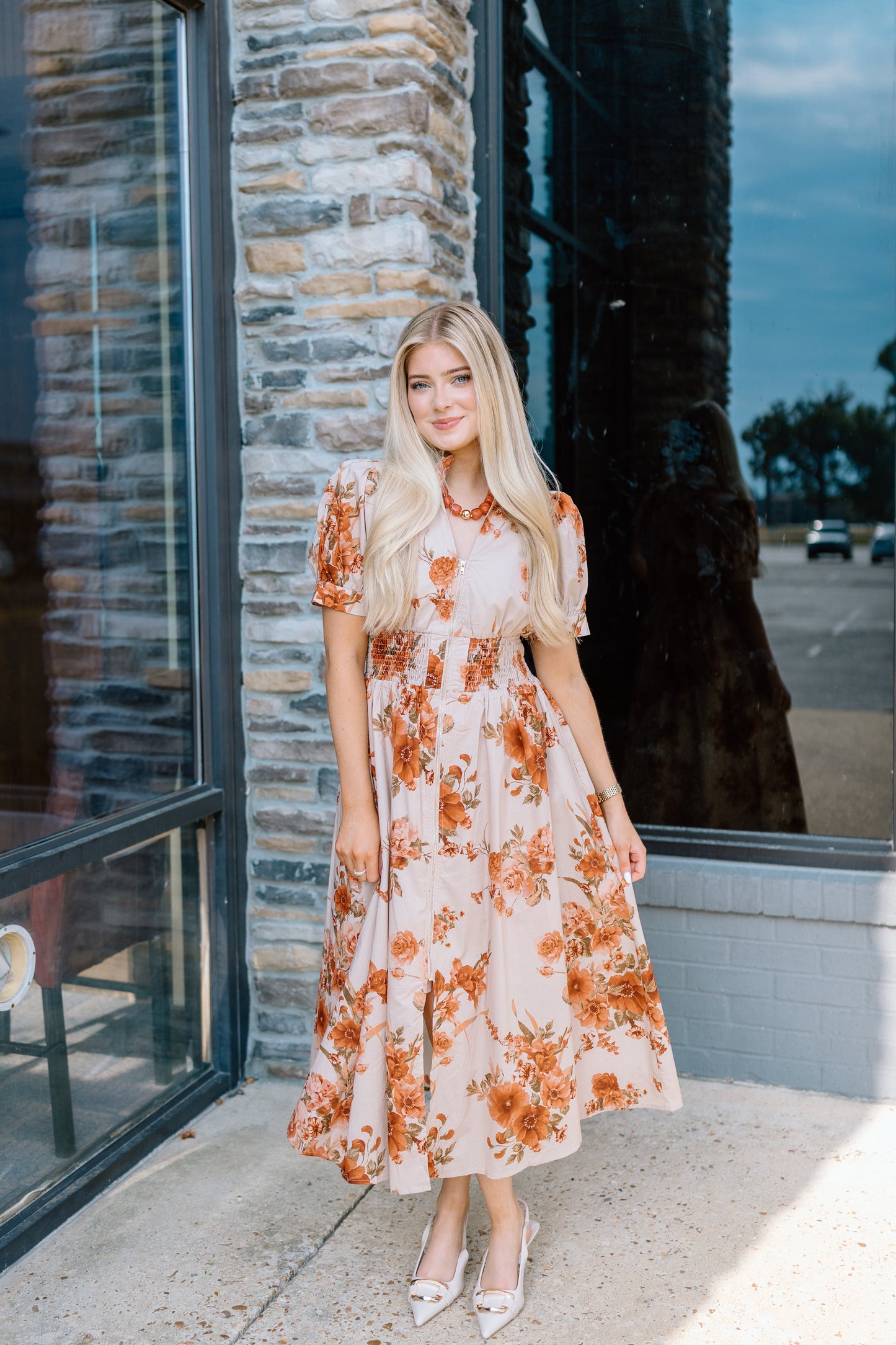 ALL DESERVING FLORAL MIDI DRESS
