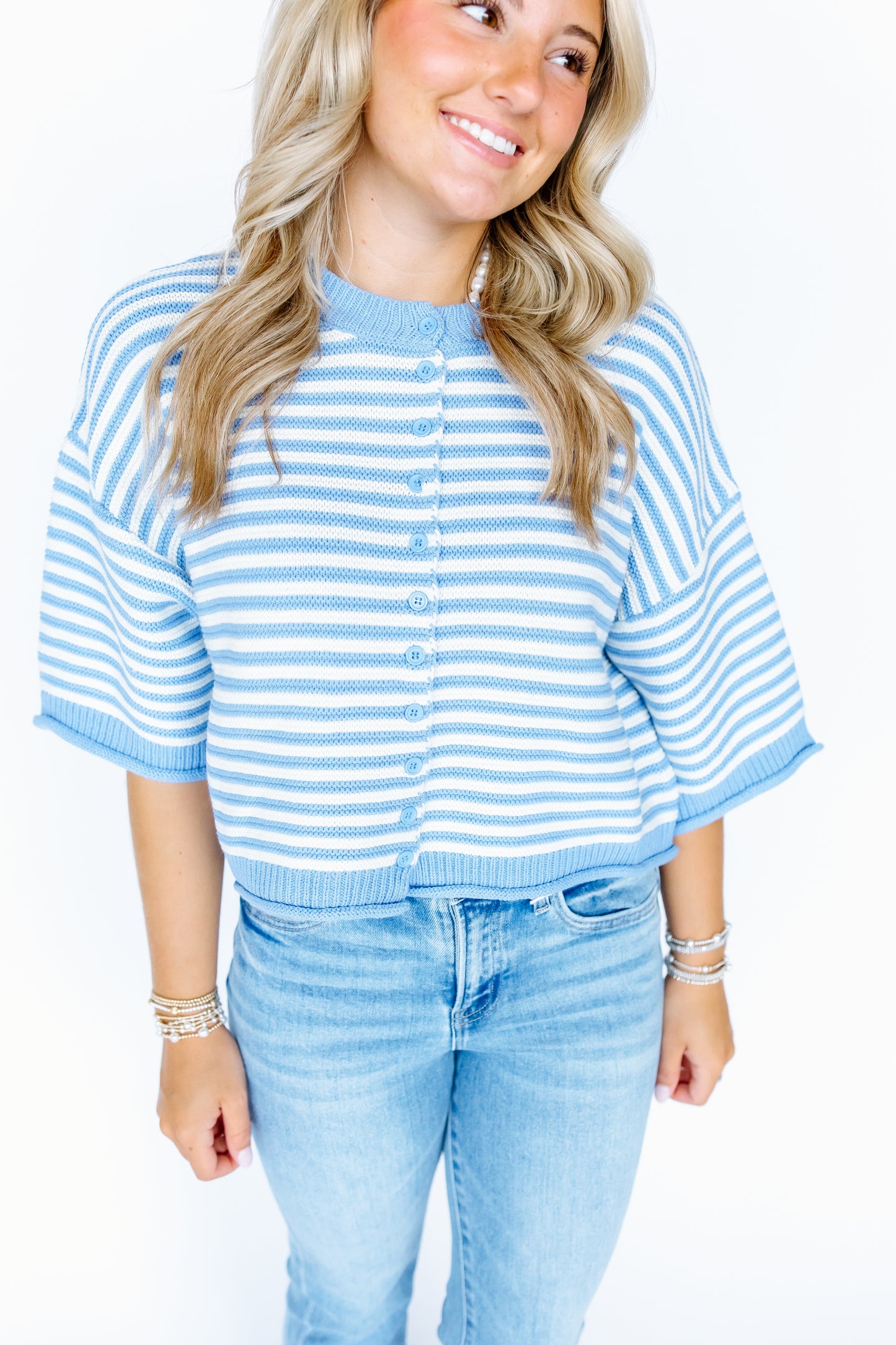 HONEYBEE STRIPE SWEATER TOP-3 COLORS