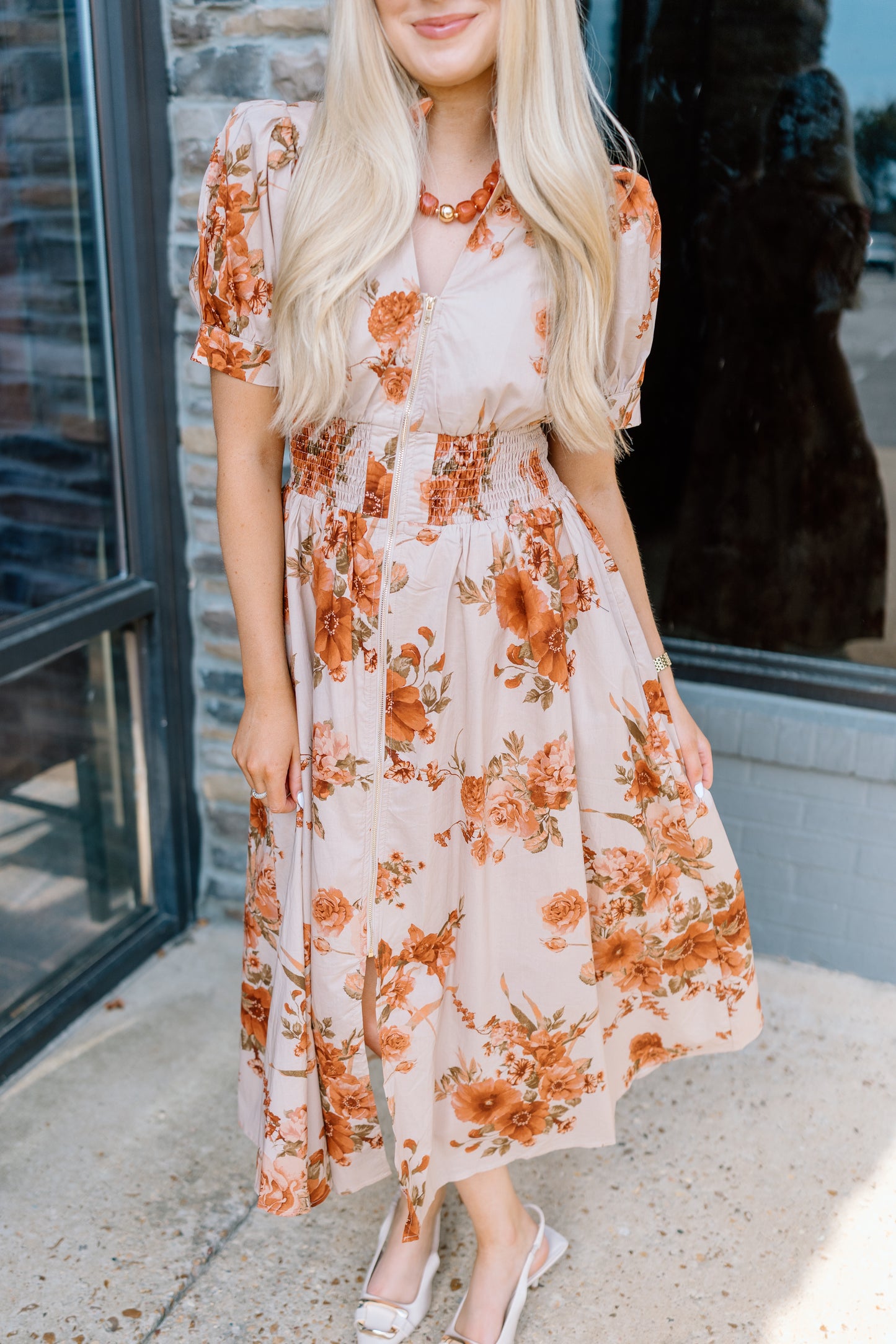 ALL DESERVING FLORAL MIDI DRESS