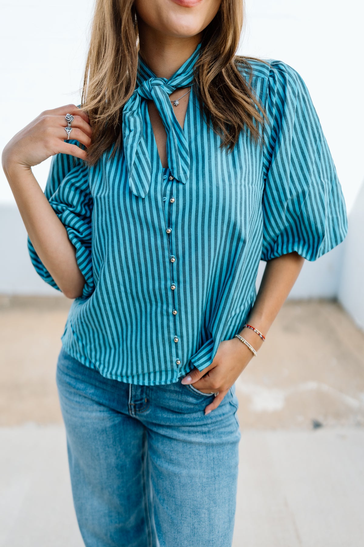 THE STORY STRIPE TOP