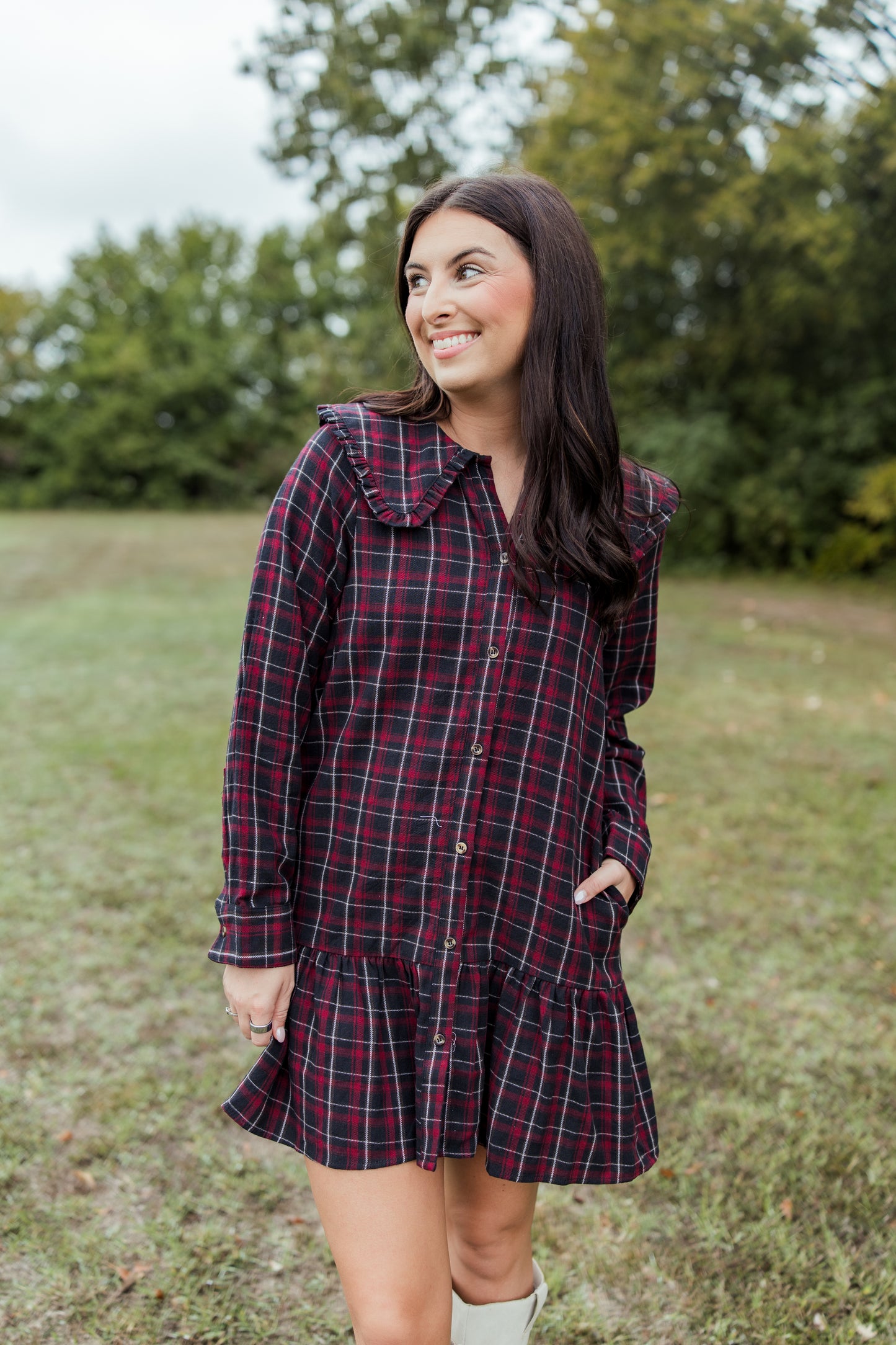 PUMPKIN PIE SHIRT MINI DRESS