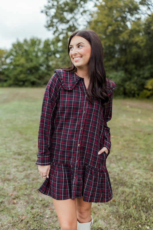 PUMPKIN PIE SHIRT MINI DRESS
