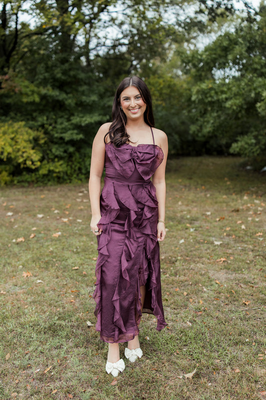 RUFFLE ME PRETTY MAXI DRESS