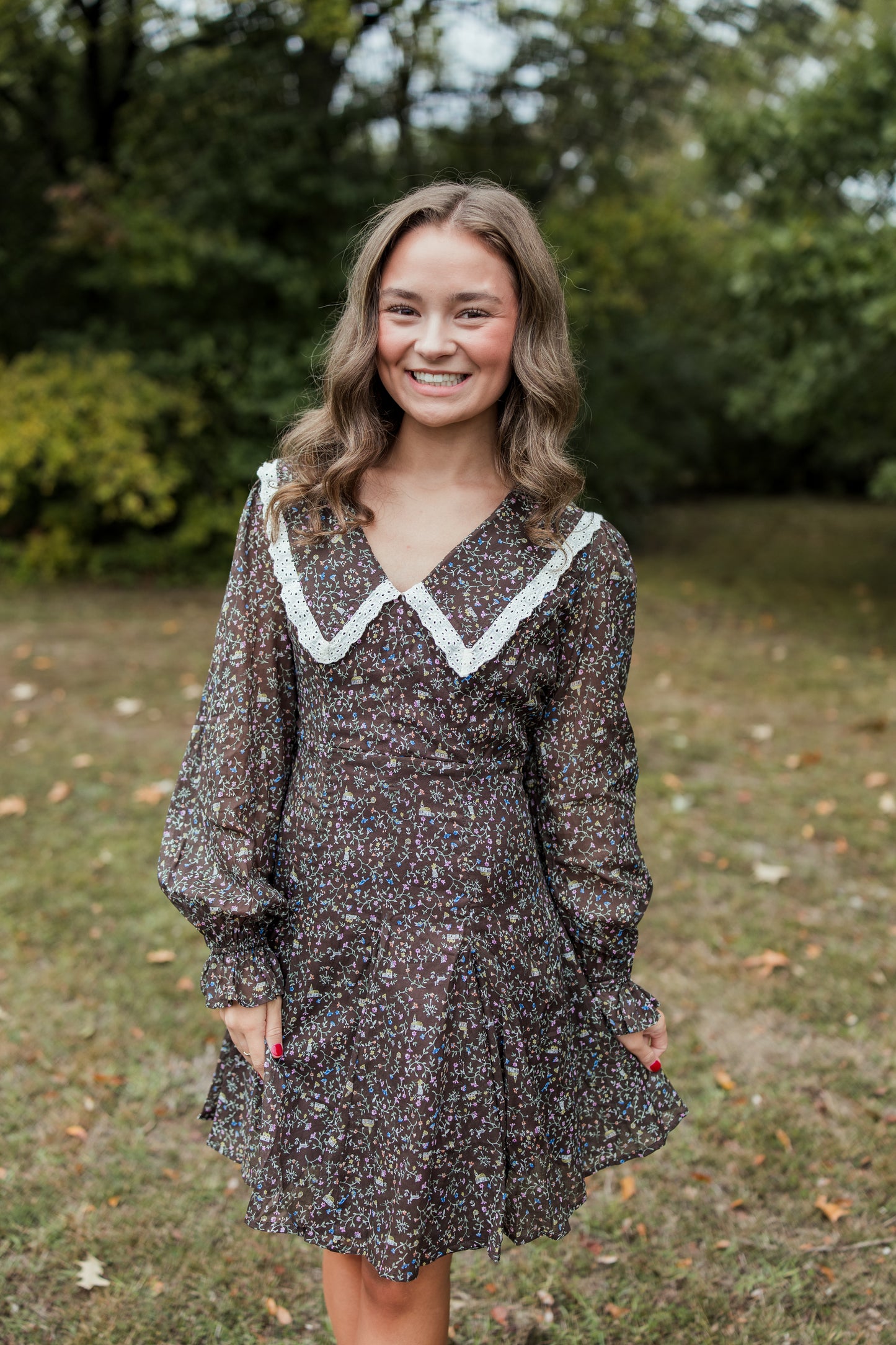 GIVING THANKS PETER PAN COLLAR DRESS