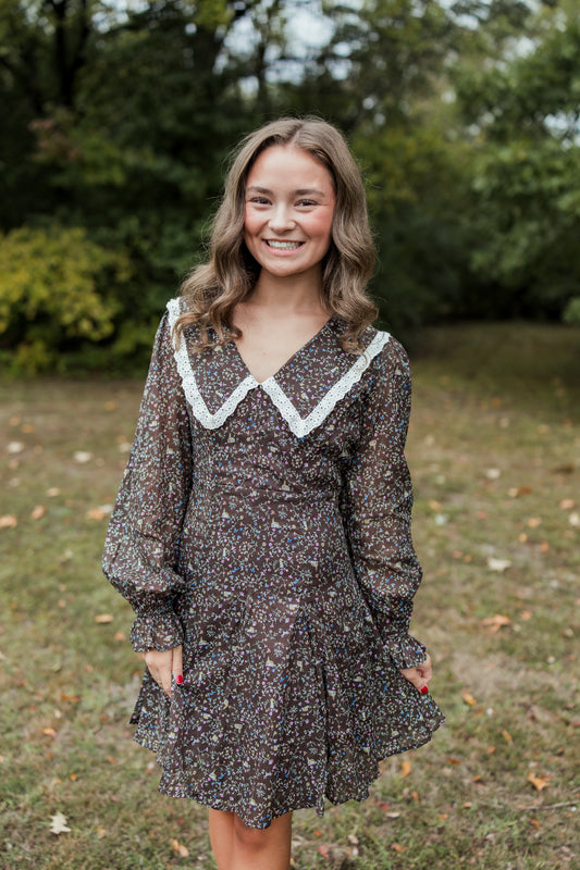 GIVING THANKS PETER PAN COLLAR DRESS