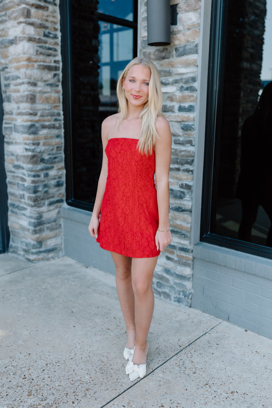 FITTED FLORAL MINI DRESS