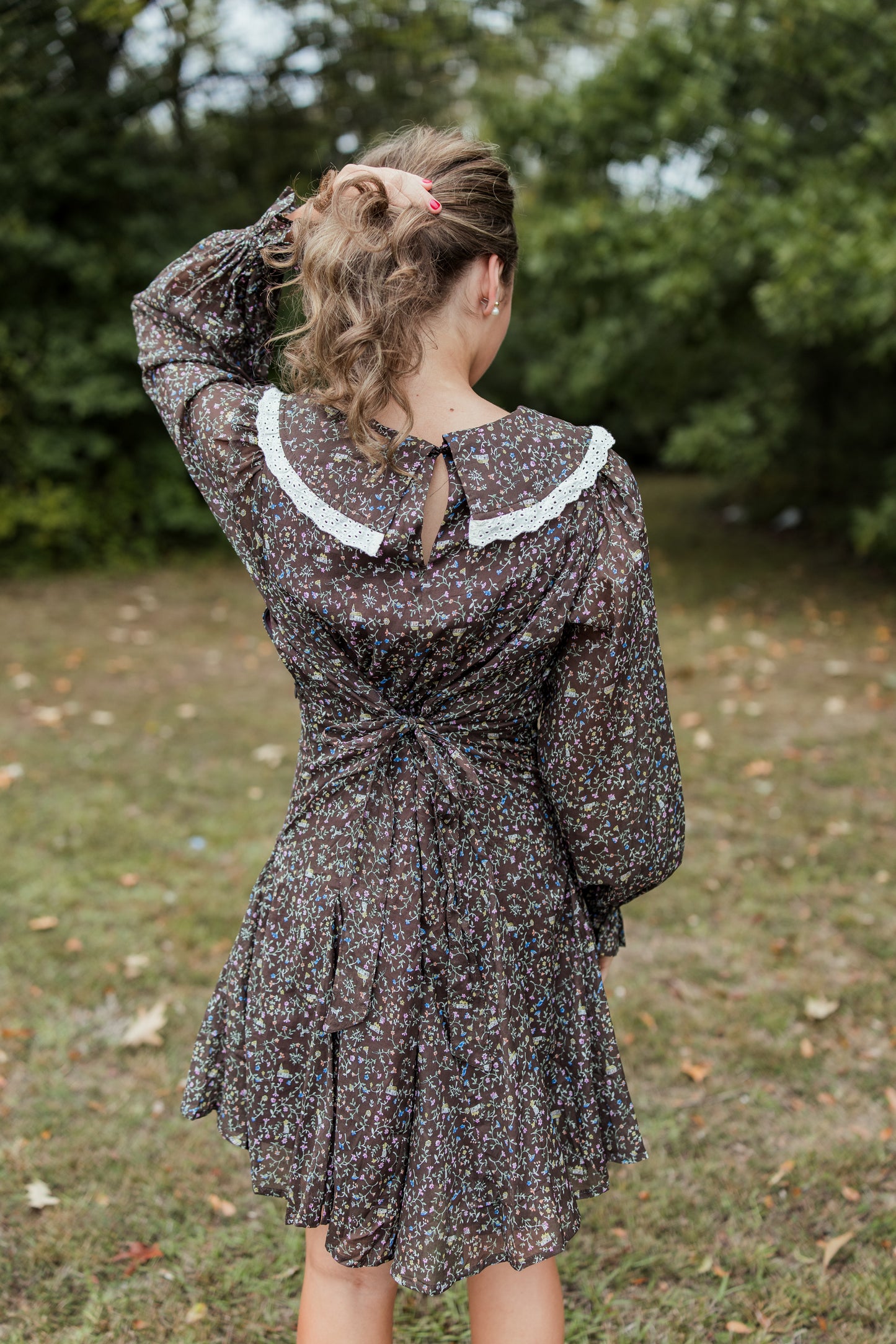 GIVING THANKS PETER PAN COLLAR DRESS