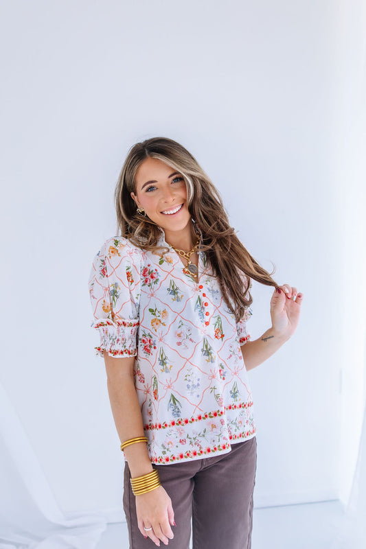 MOVING SLOW FLORAL TOP