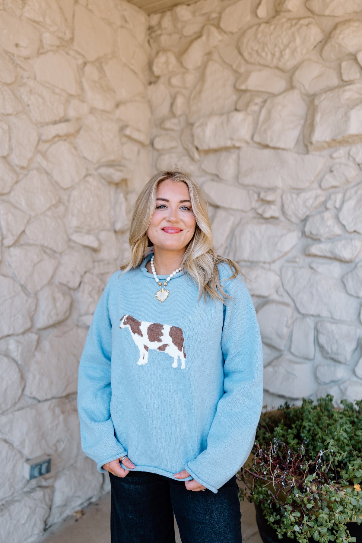 COW SWEATER TOP
