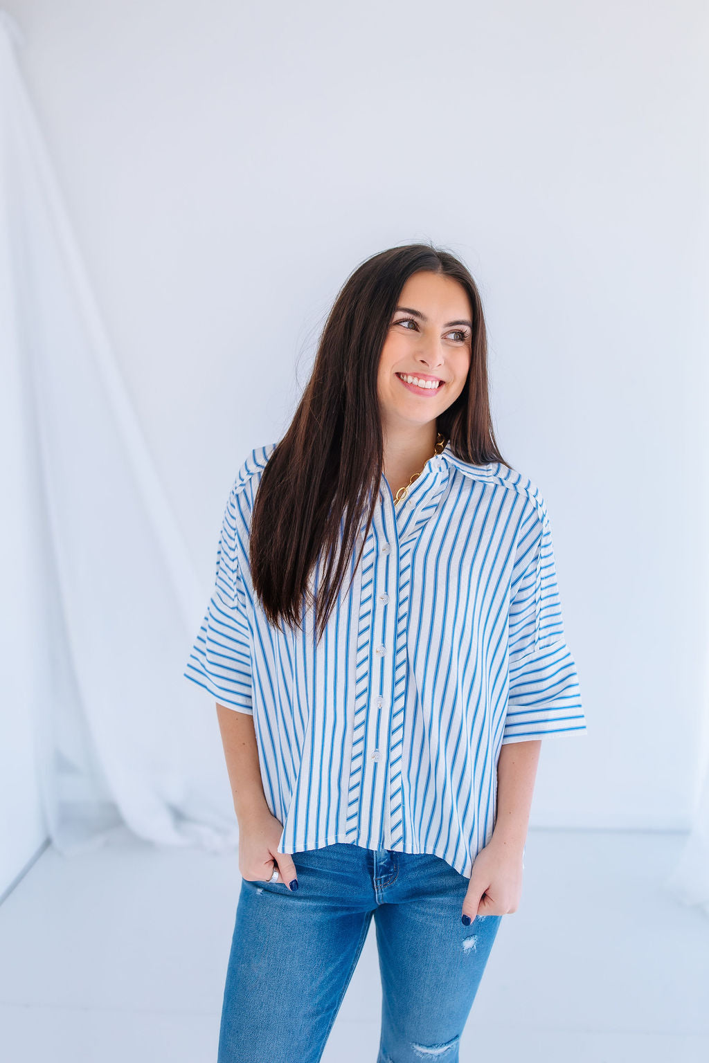 PRETTY PHOTO STRIPE TOP