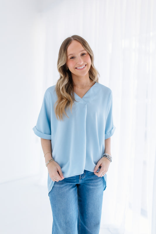 ICONIC HIGH LOW BLOUSE