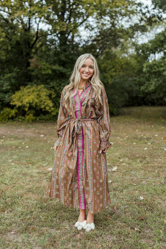 FOR LIFE FLORAL MIDI DRESS