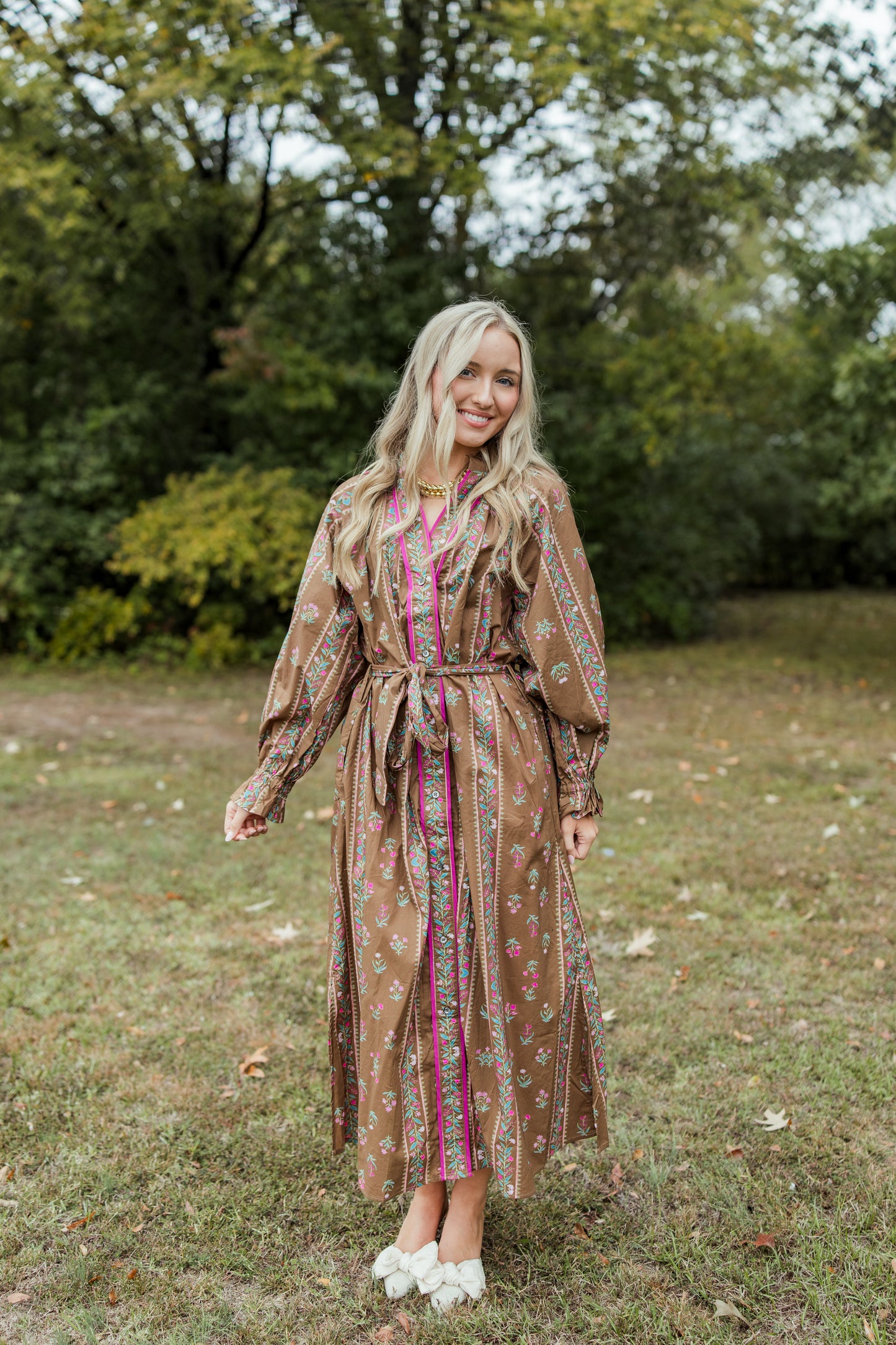 FOR LIFE FLORAL MIDI DRESS