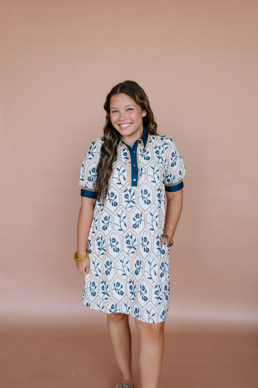 HOLD ON FLORAL MINI DRESS